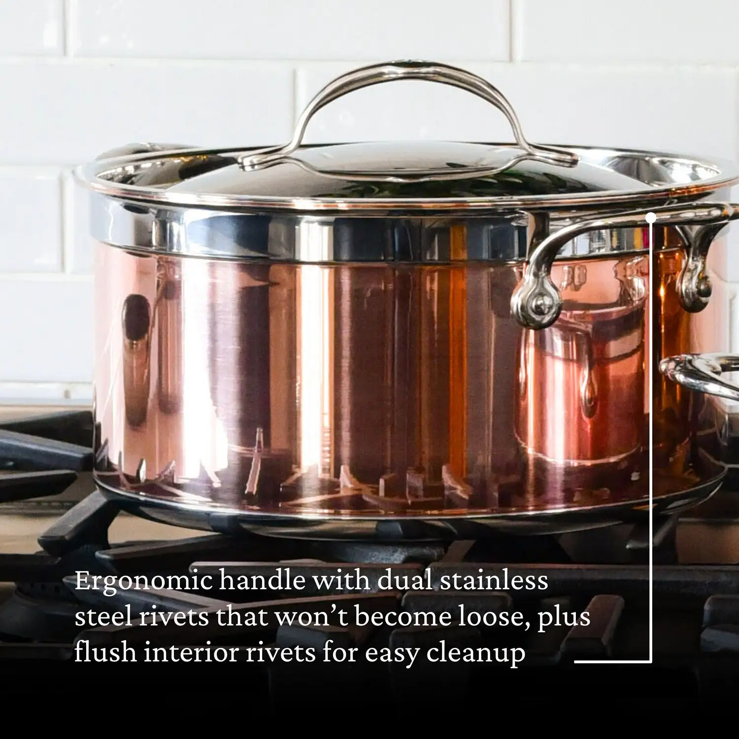 Copper Induction Stock Pot, 6-Quart - Image 5