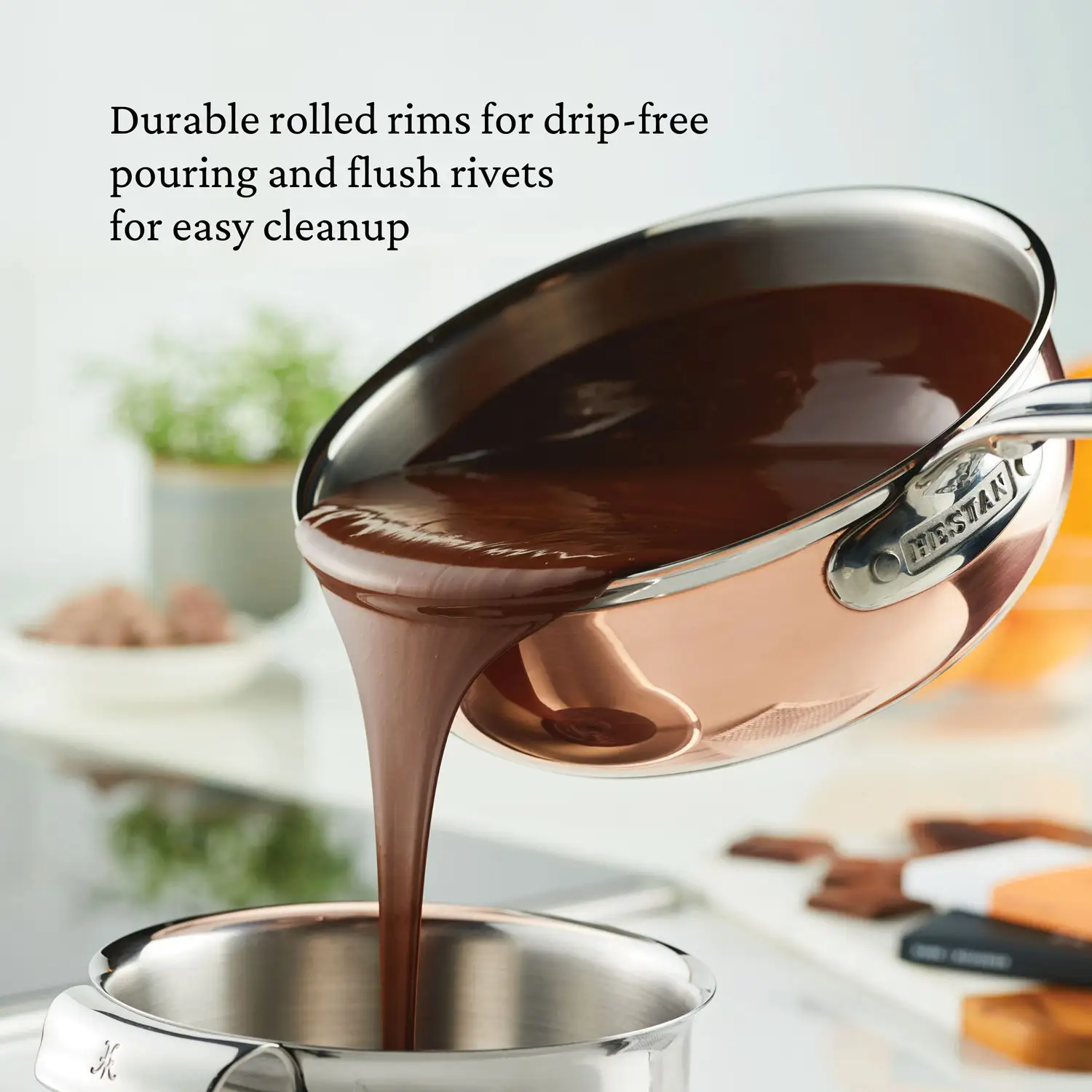 Copper Induction Saucier Pan, 2-Quart - Image 7