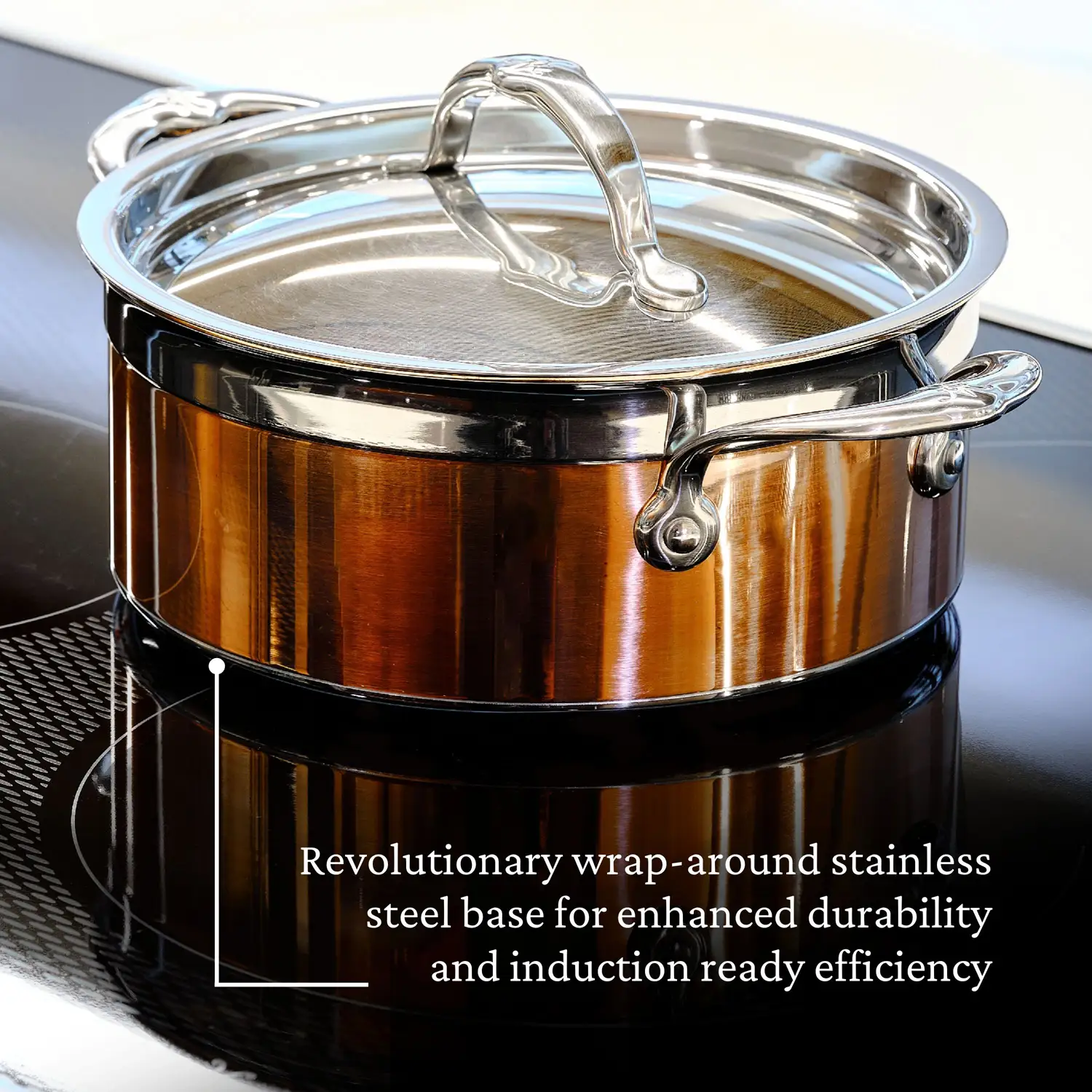 Copper Induction Soup Pot, 3-Quart - Image 5