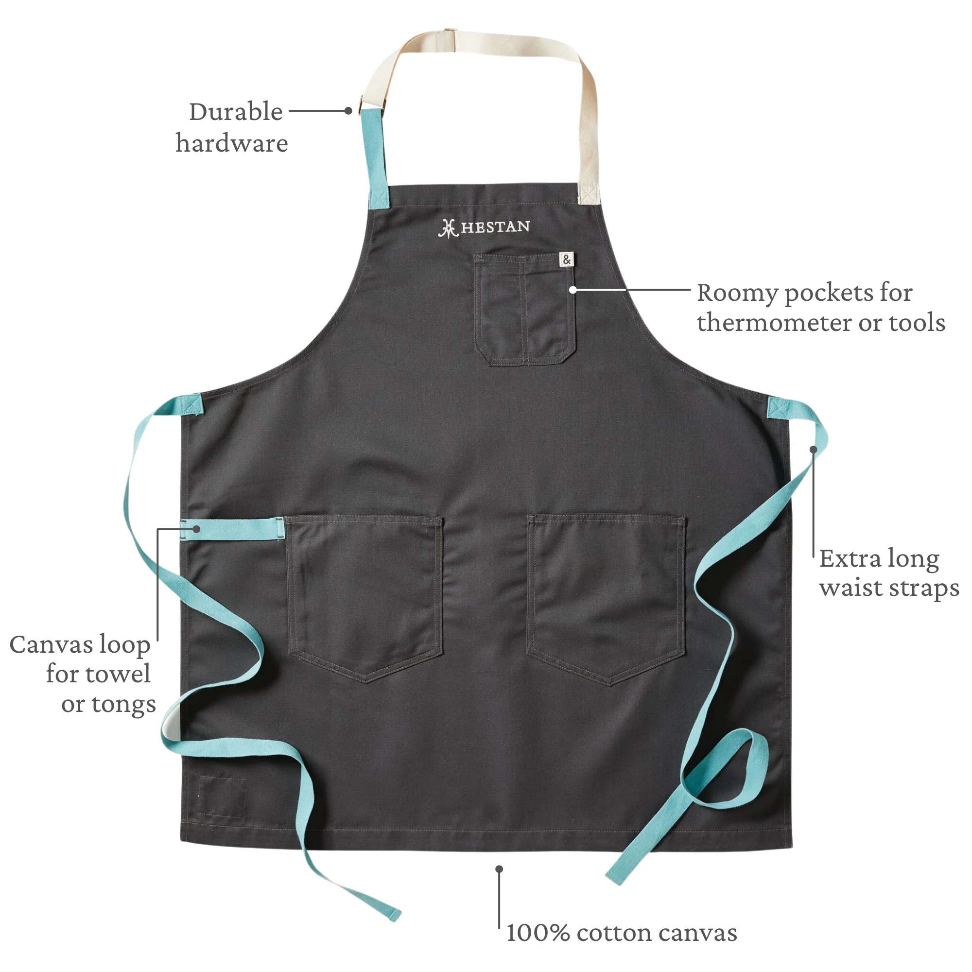 Hestan x Hedley & Bennett Chef's Apron, Bora Bora - Image 4