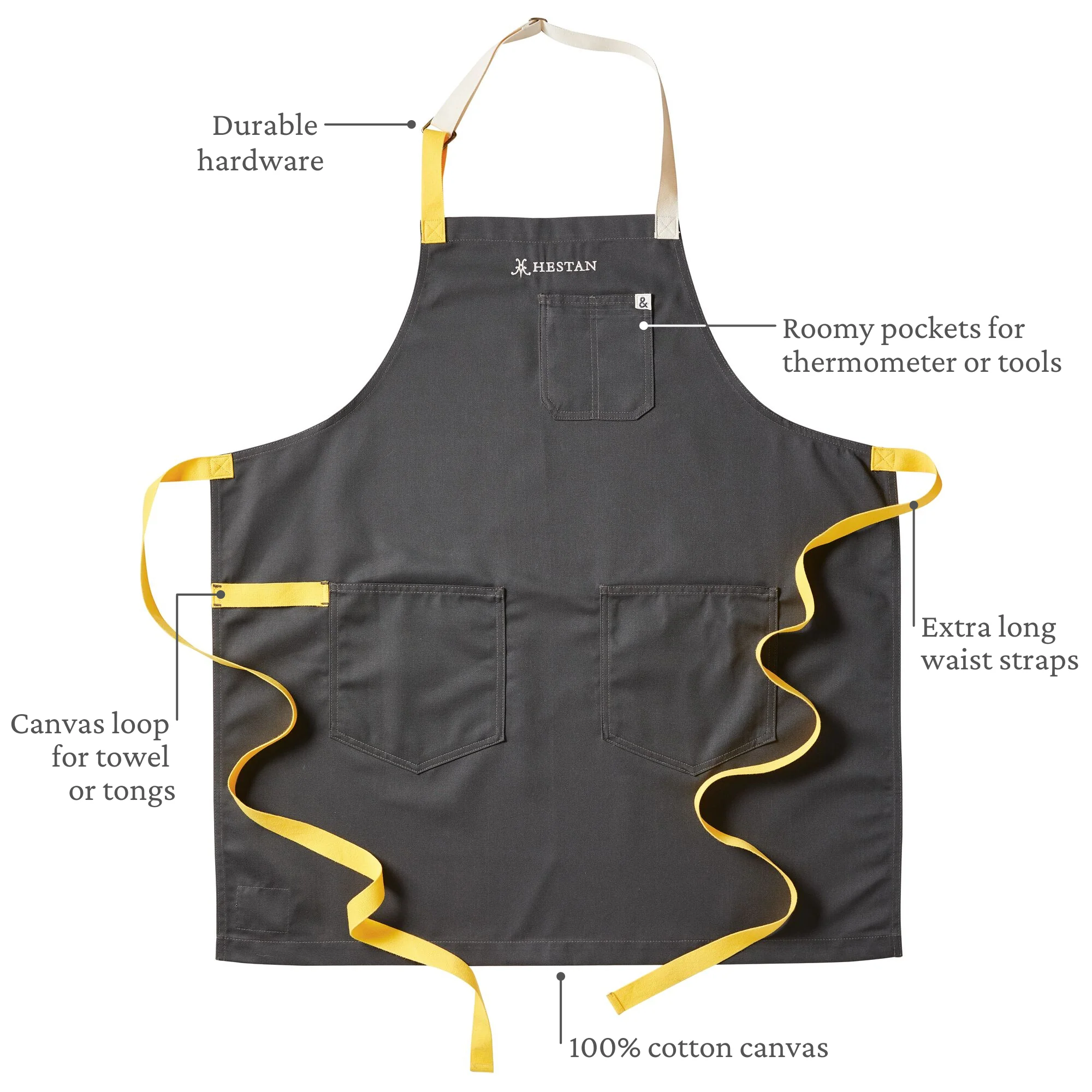 Hestan x Hedley & Bennett Chef's Apron, Sol - Image 4