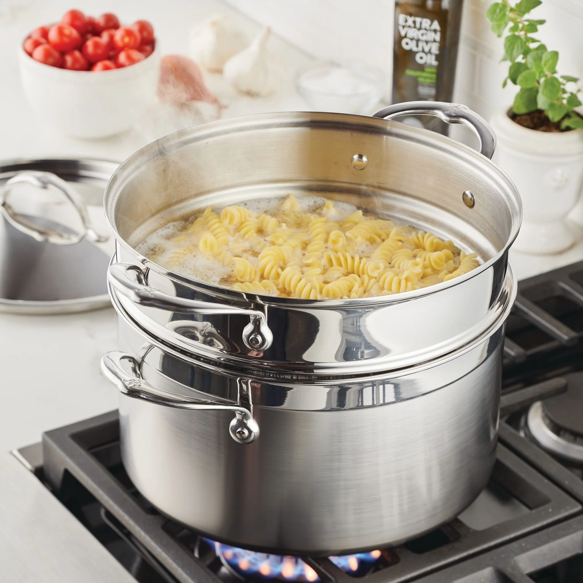 8-Quart Stainless Steel Pasta Insert - Image 3
