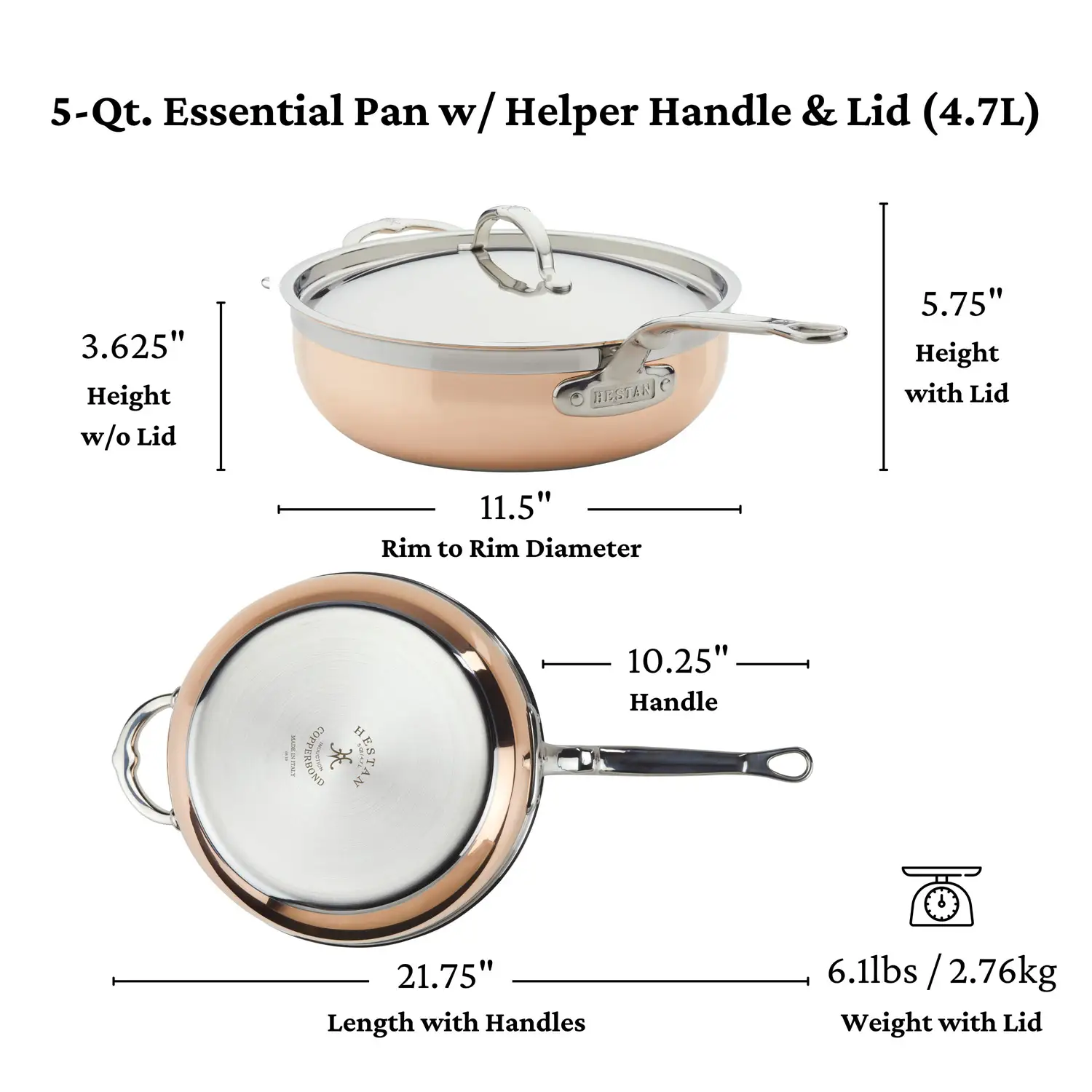 Copper Induction Essential Pans - Image 13