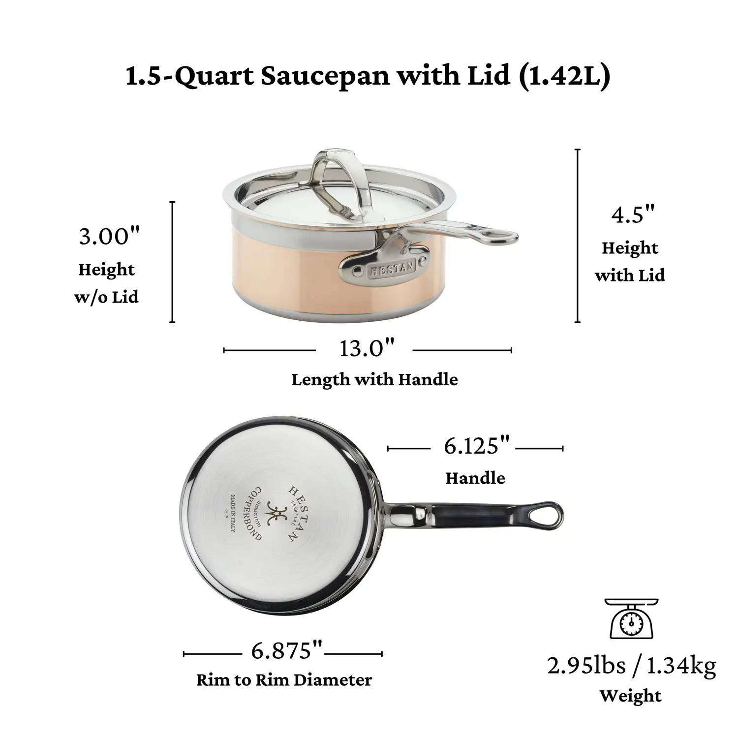 Copper Induction Saucepans - Image 17