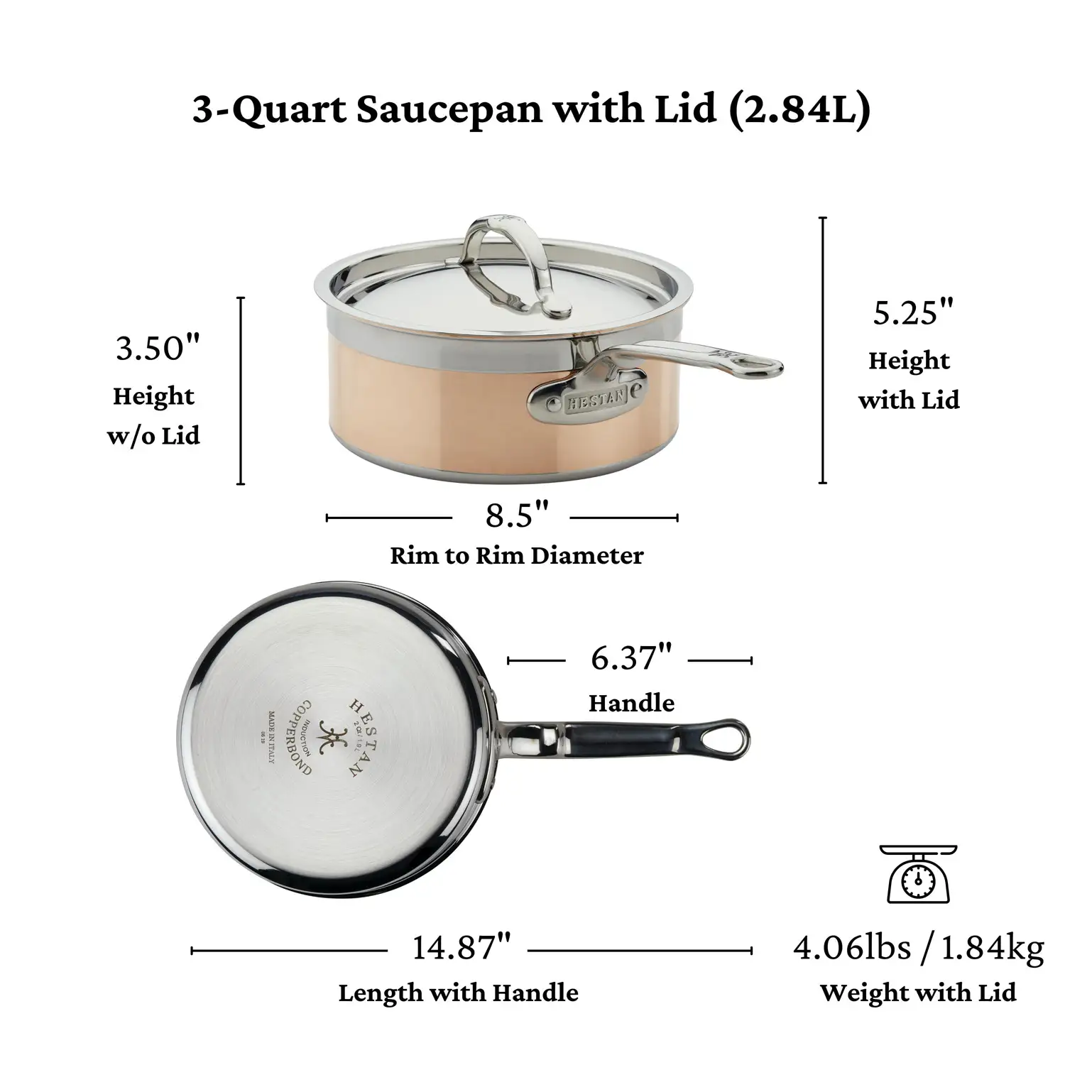 Copper Induction Saucepans - Image 19