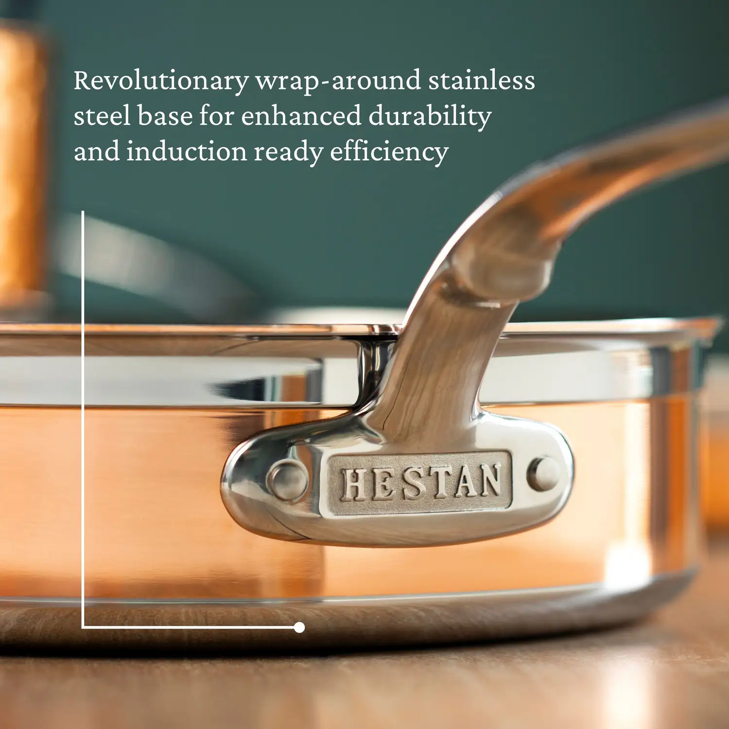 Copper Induction Sauté with Lid, 3.5-Quart - Image 4