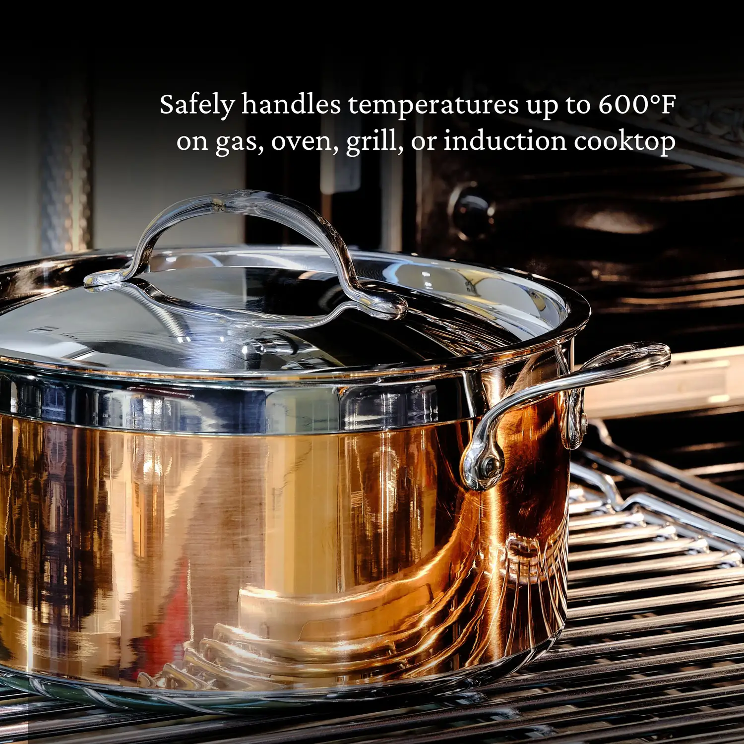 Copper Induction Stock Pot, 6-Quart - Image 8