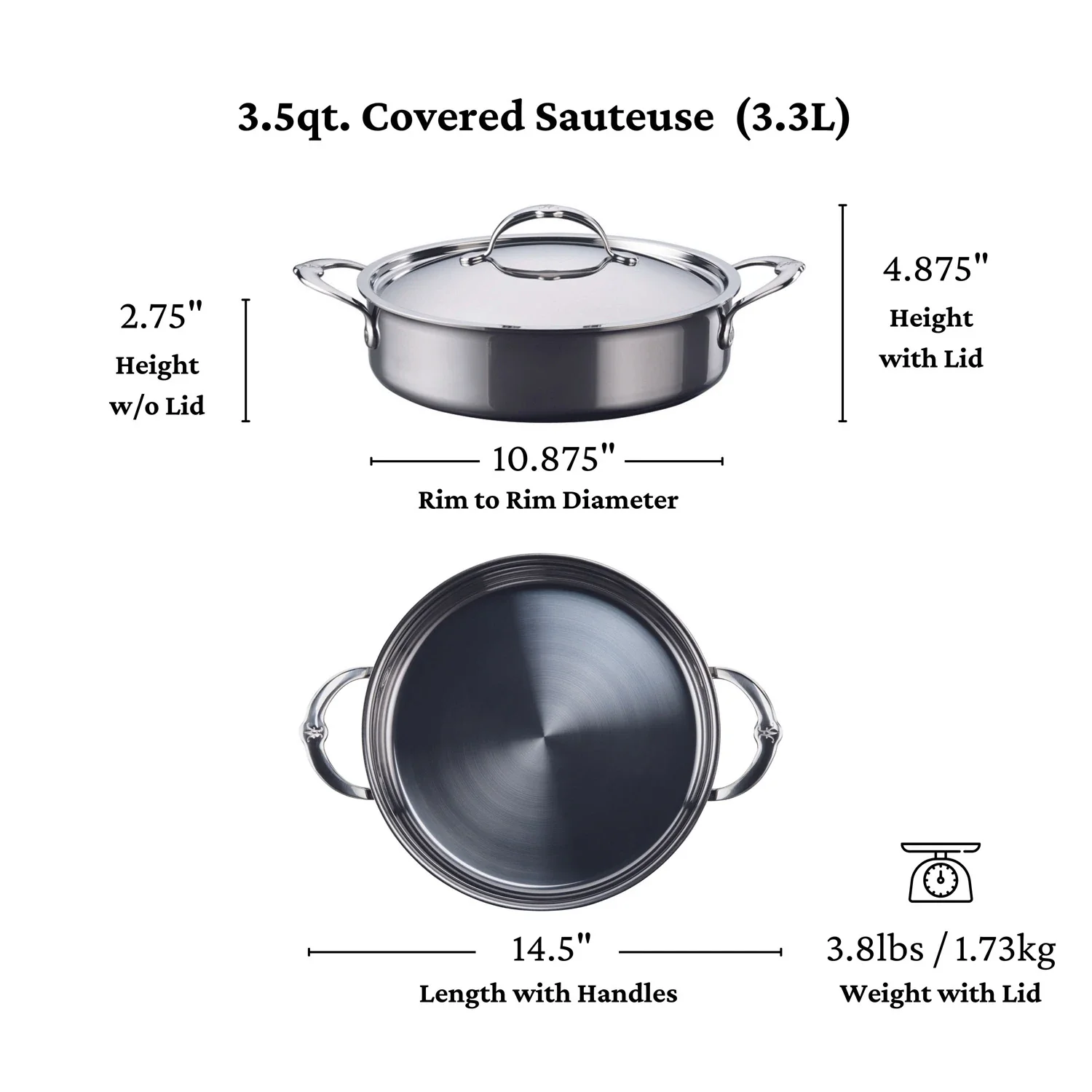 Titanium Braiser with Lid, 3.5-Quart - Image 11