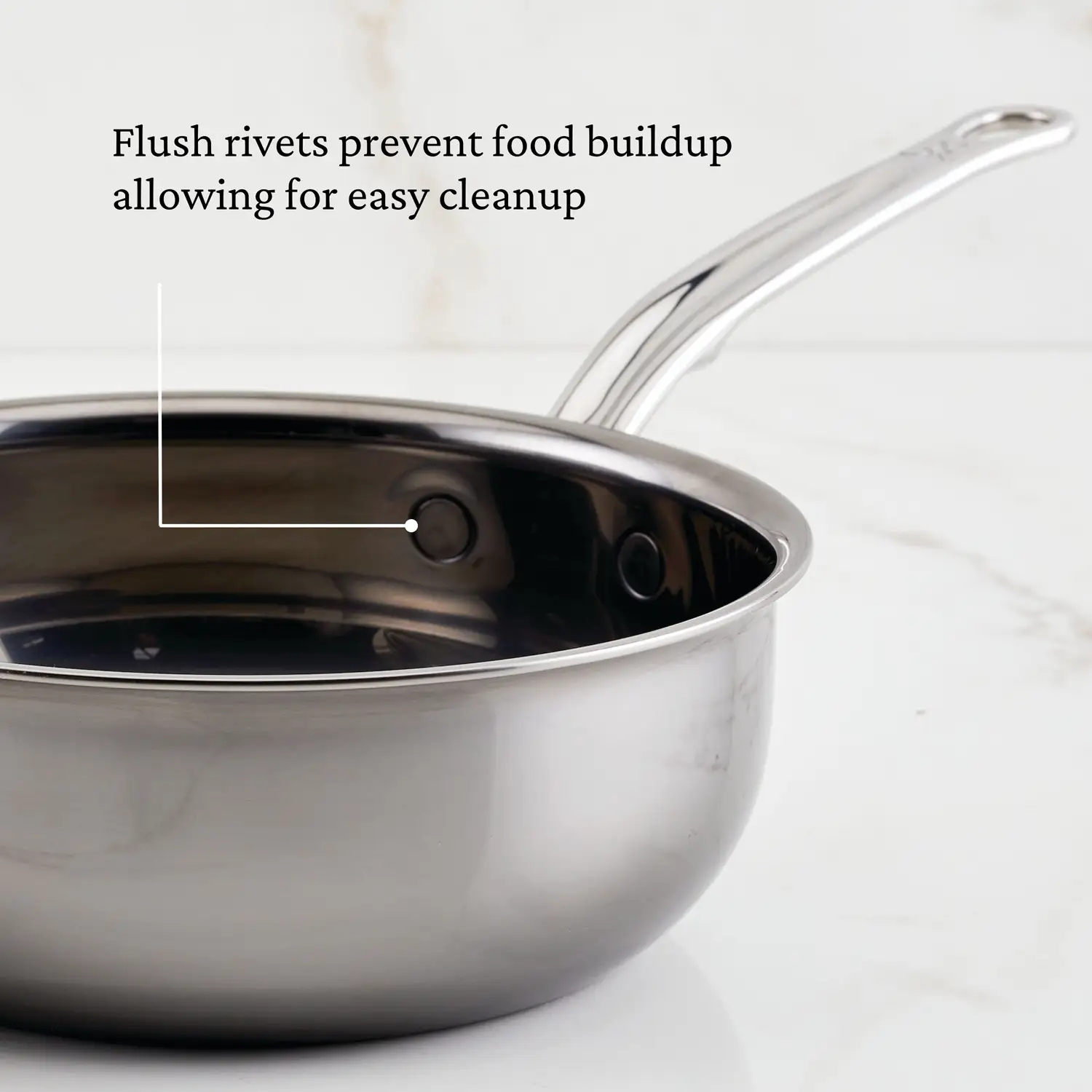 Titanium Stainless Steel Saucier Pan, 2-Quart - Image 8