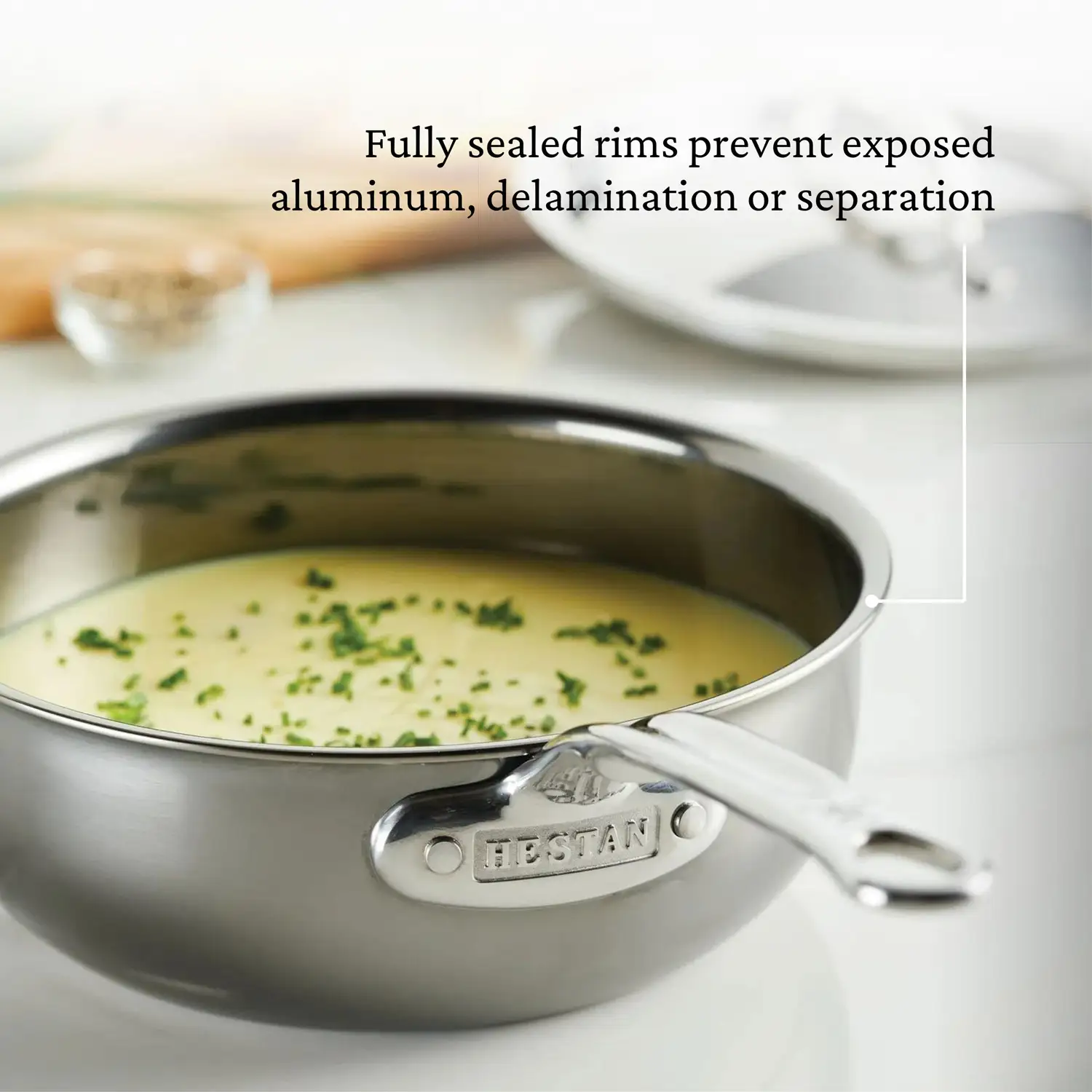 Titanium Stainless Steel Saucier Pan, 2-Quart - Image 9