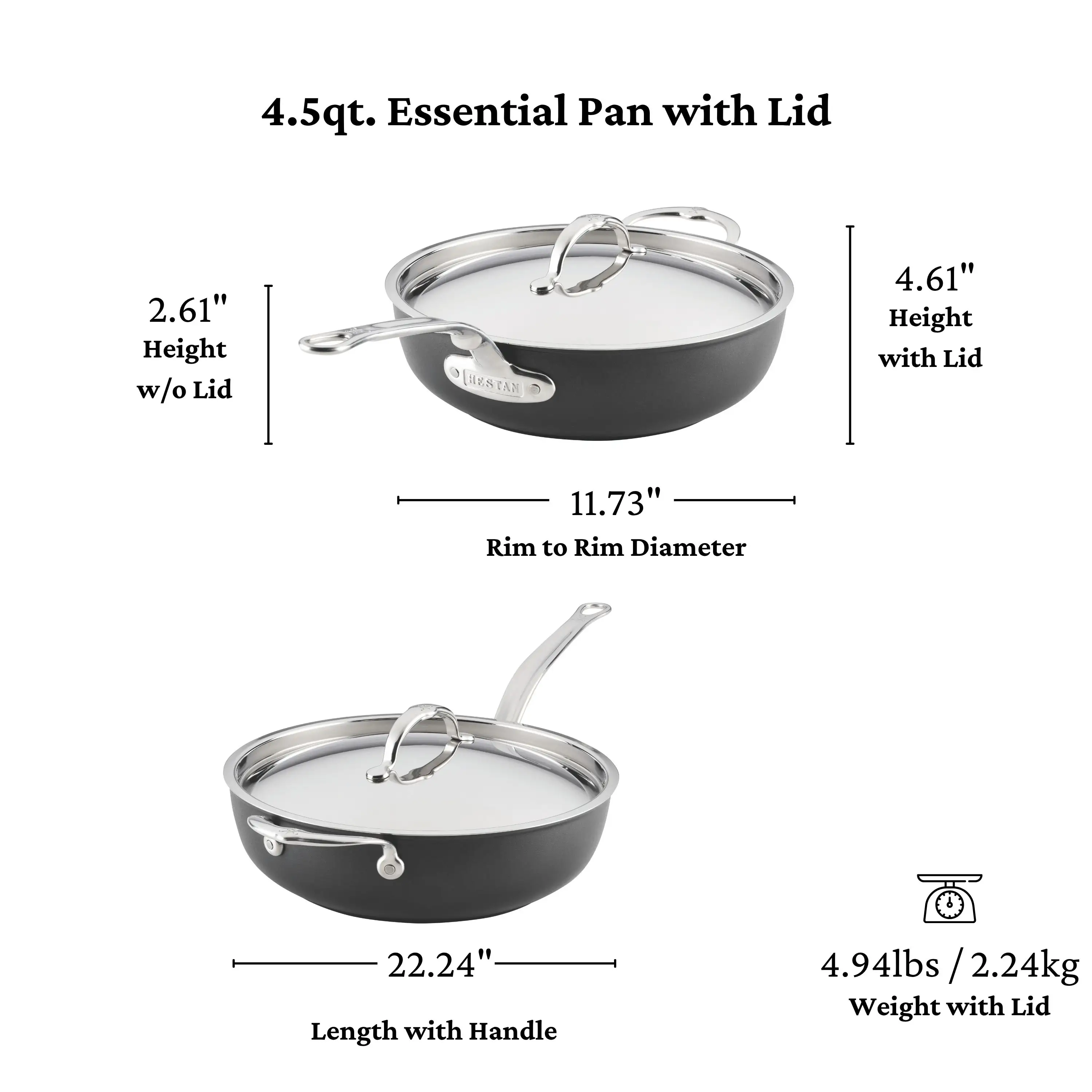 TITUM Nonstick Cookware Set, 10-Piece - Image 17
