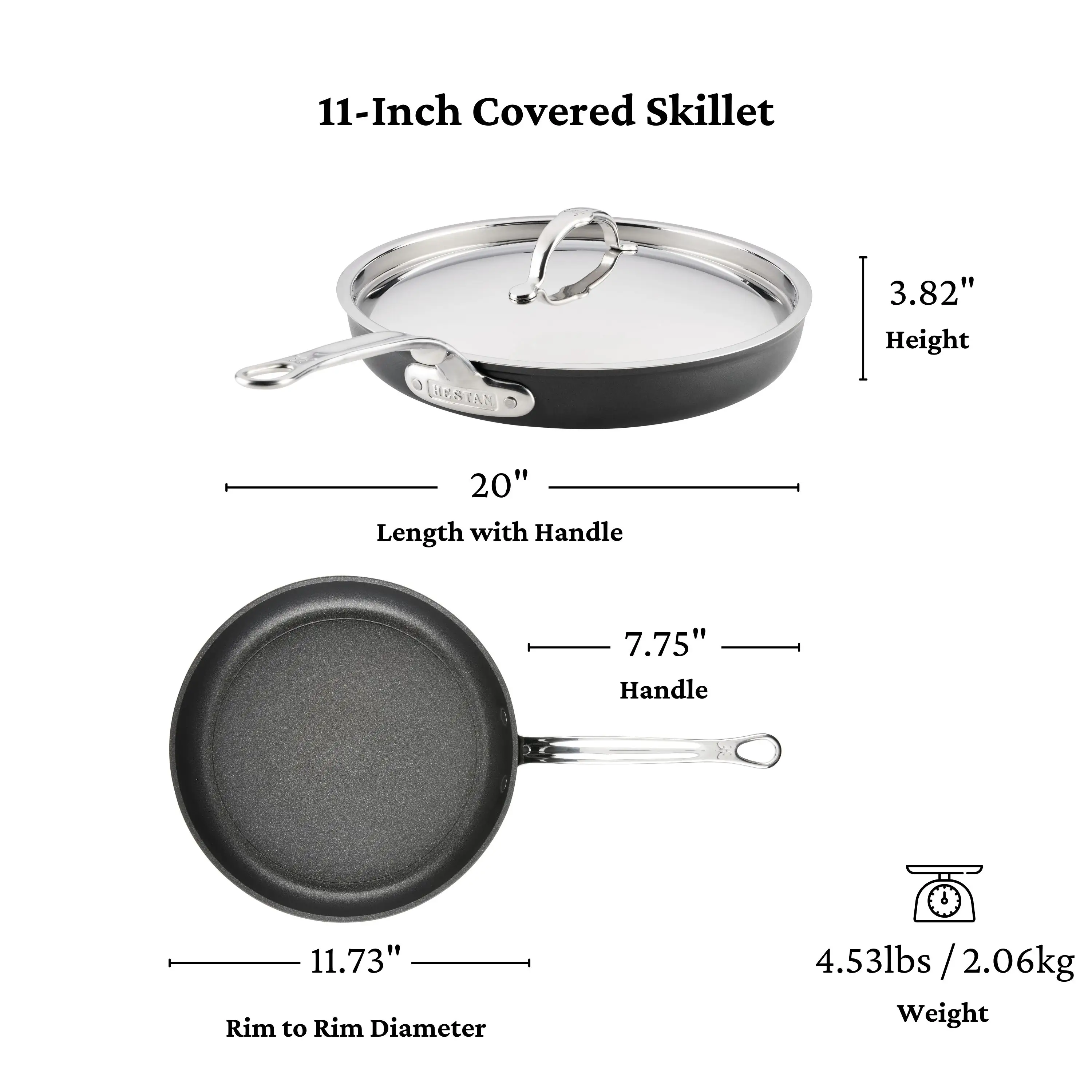 TITUM Nonstick Skillet with Lid, 11-Inch - Image 12