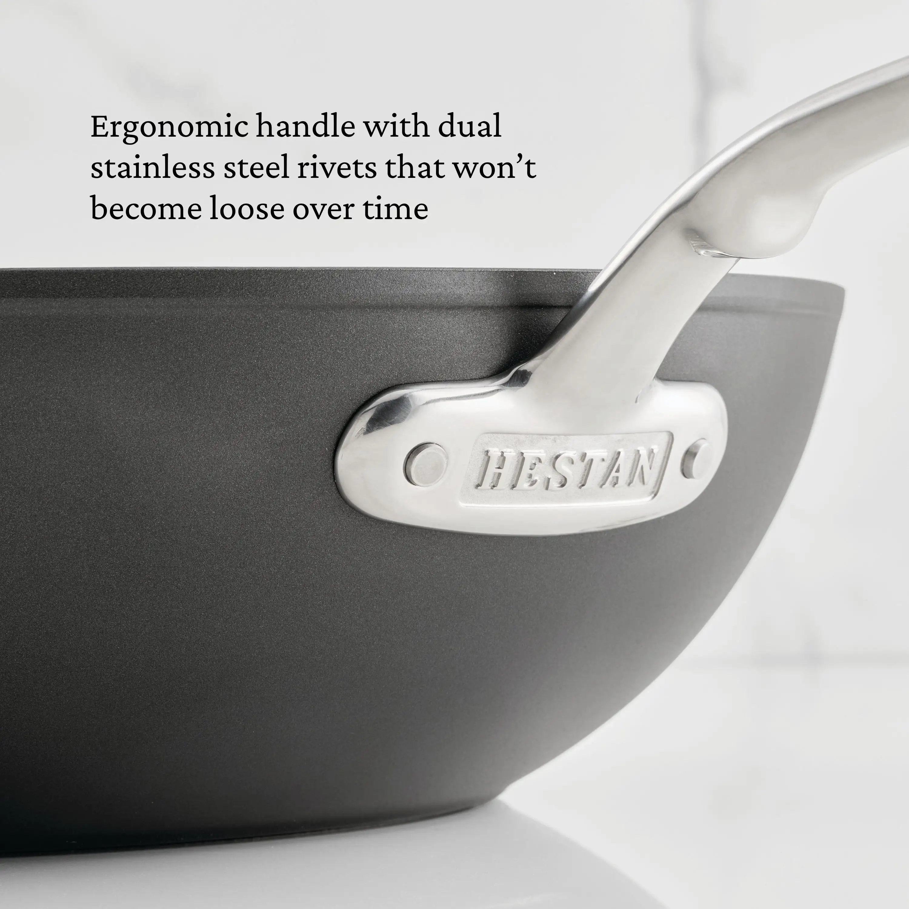 TITUM Nonstick Wok with Stick Handle and Dome Lid, 12.5-Inch - Image 7