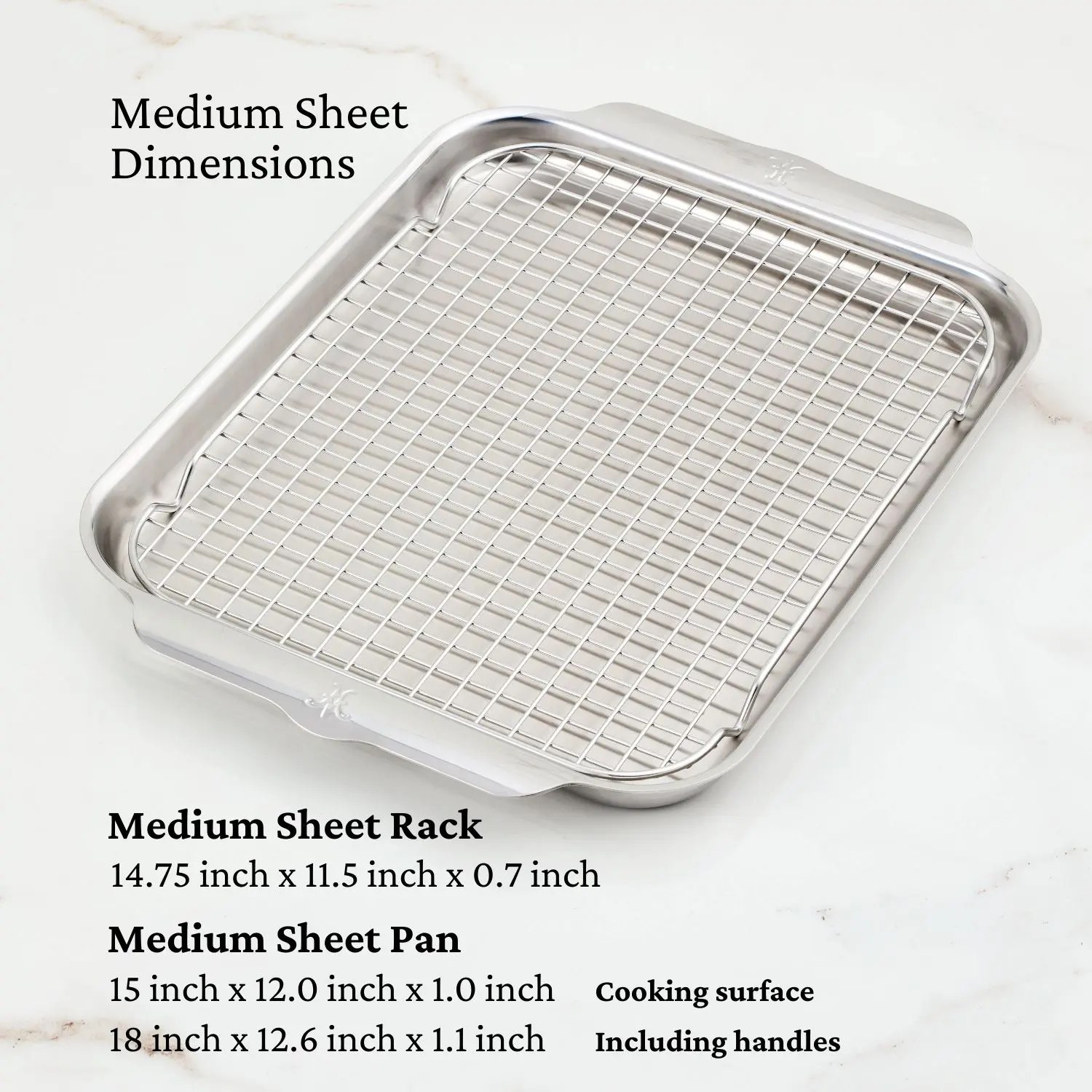 OvenBond Tri-ply Medium Sheet Pan with Rack - Image 3