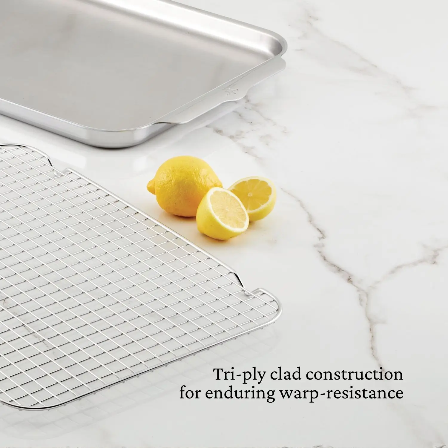 OvenBond Tri-ply Medium Sheet Pan with Rack - Image 4