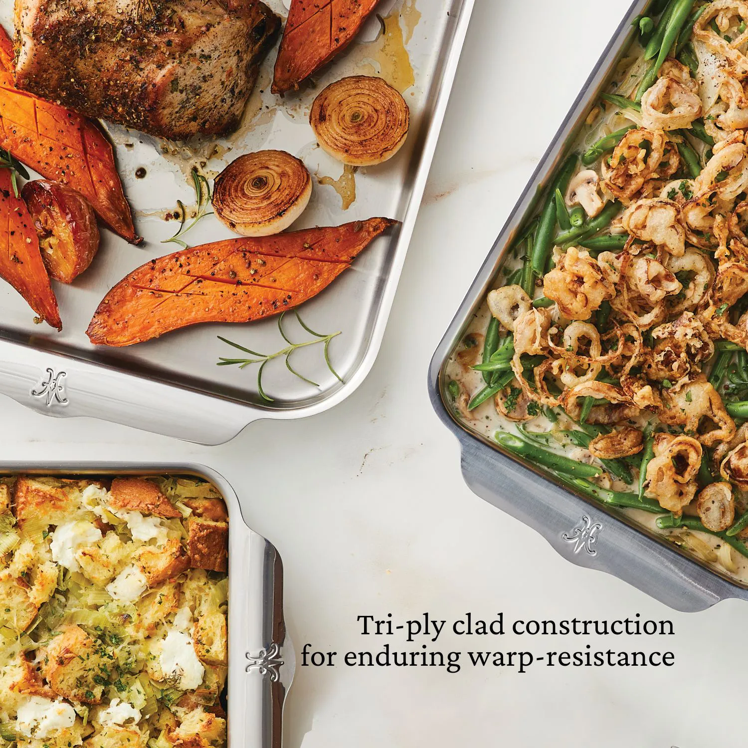 OvenBond Tri-ply Gourmet Essentials Stainless Steel 7-piece Set - Image 3