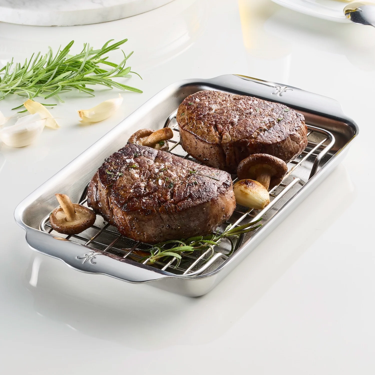 OvenBond Tri-ply Mini Eighth Sheet Pan with Rack - Image 2