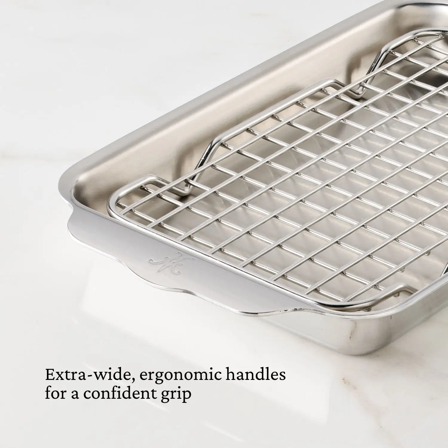 OvenBond Tri-ply Mini Eighth Sheet Pan with Rack - Image 4