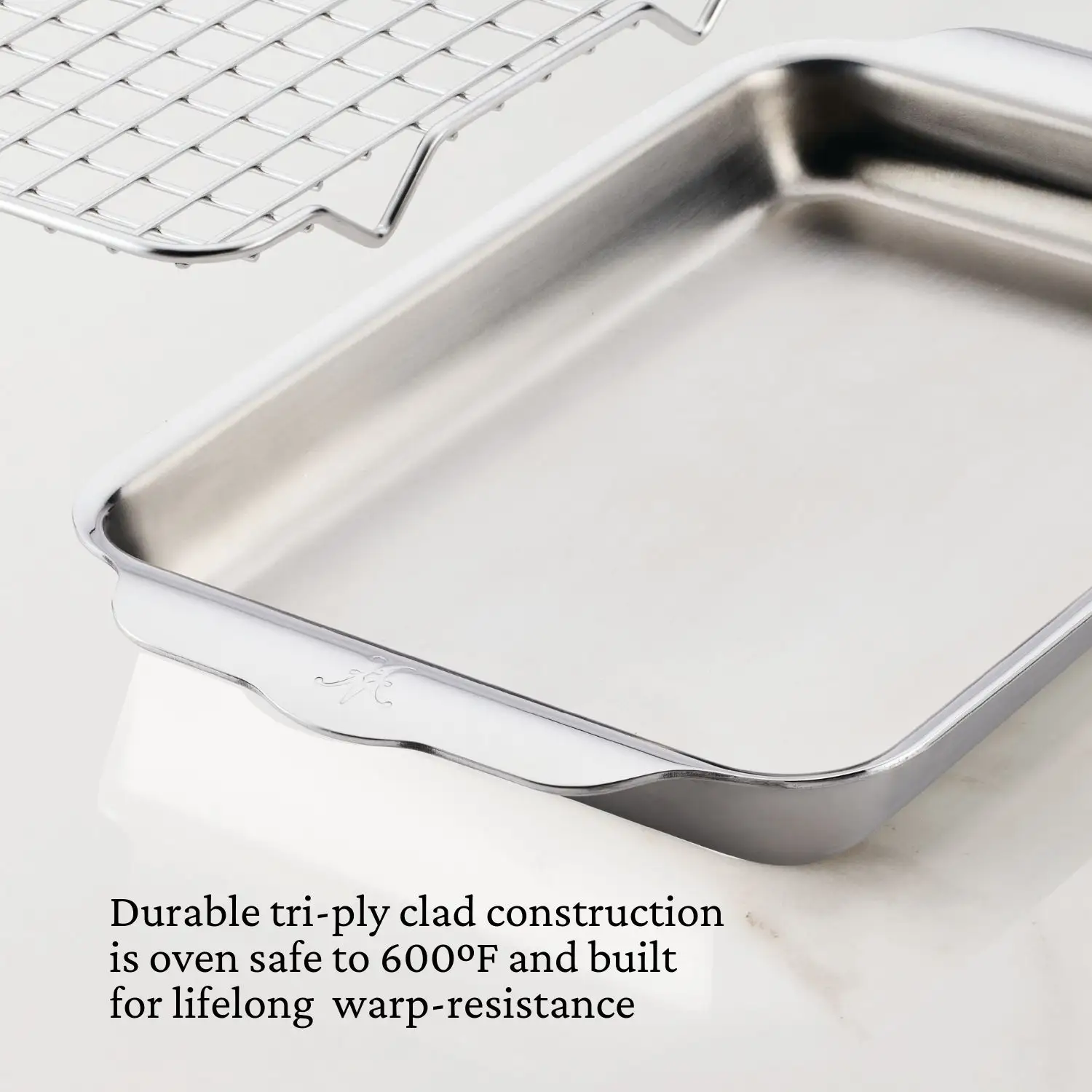 OvenBond Tri-ply Mini Eighth Sheet Pan with Rack - Image 5