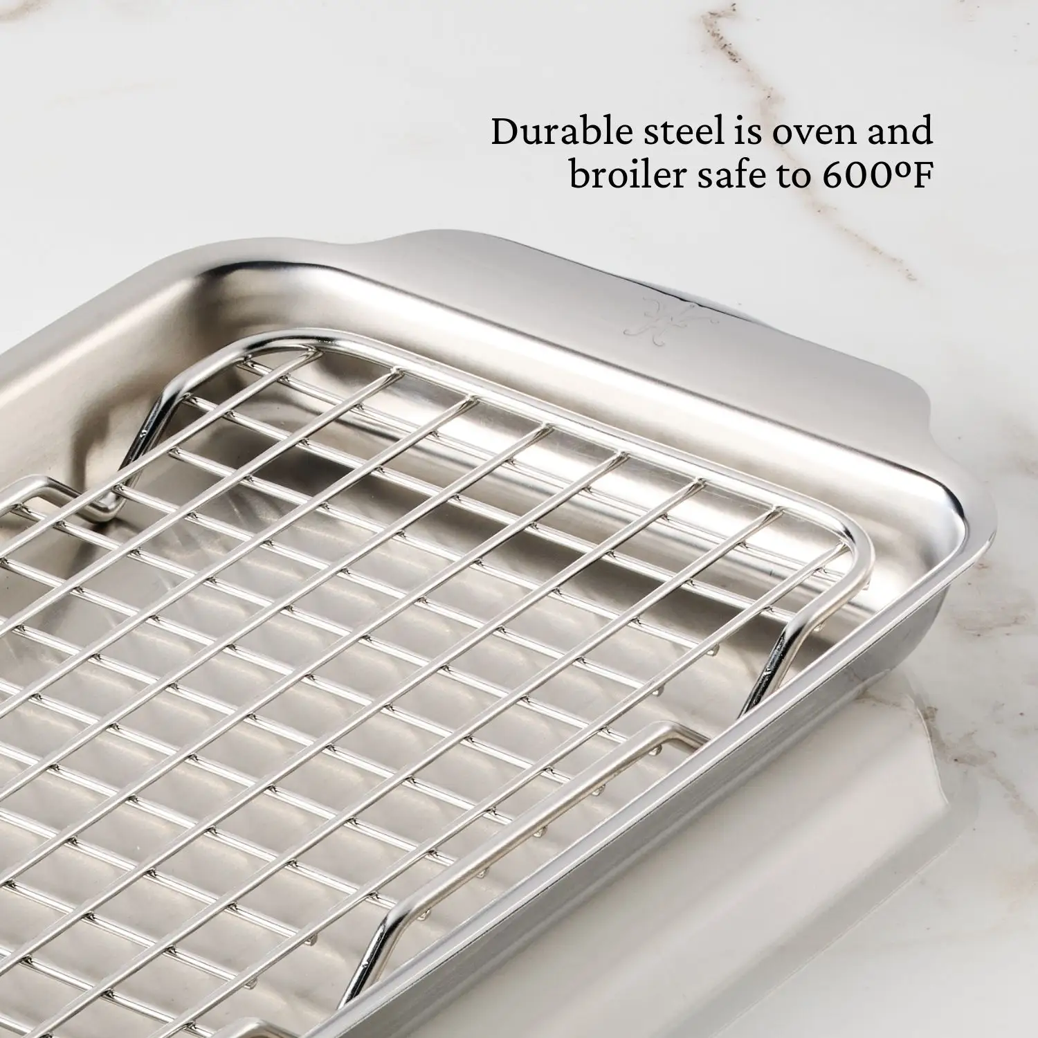 OvenBond Tri-ply Mini Eighth Sheet Pan with Rack - Image 6