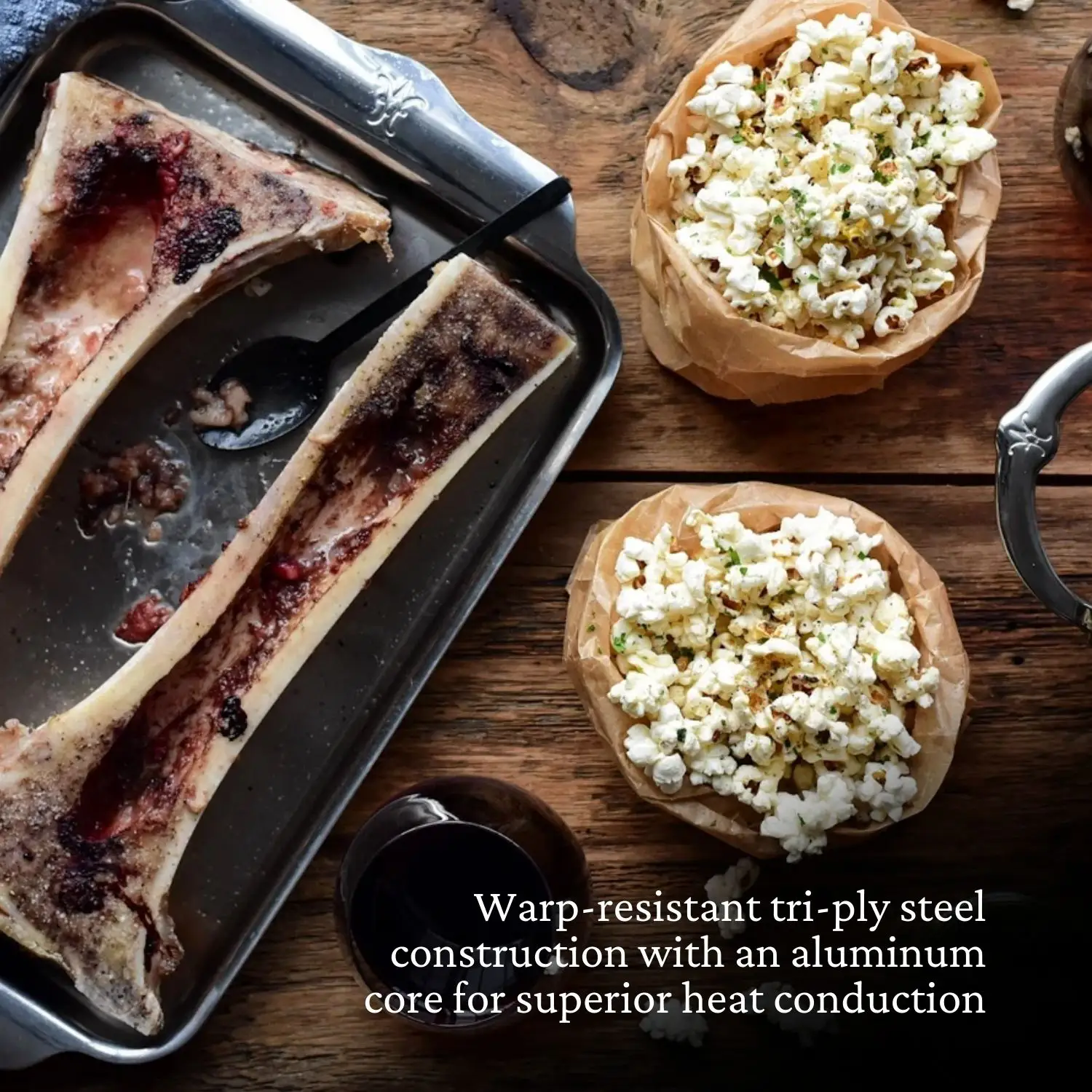 OvenBond Tri-ply Quarter Sheet Pan with Rack - Image 5