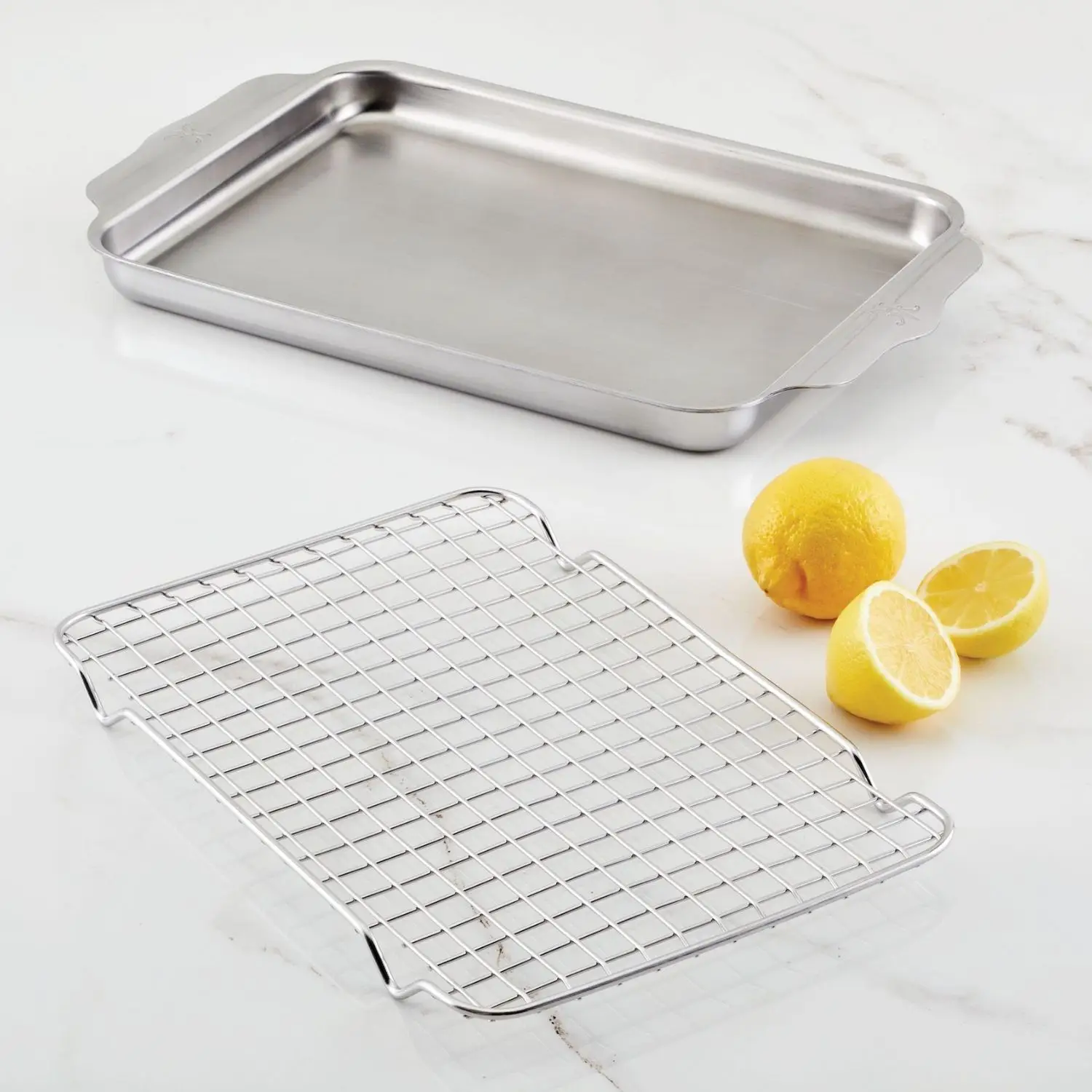 OvenBond Tri-ply Quarter Sheet Pan with Rack - Image 6