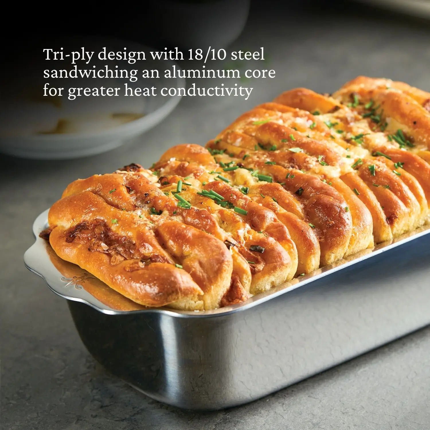 OvenBond Tri-ply Stainless Steel 1-Pound Loaf Pan - Image 5