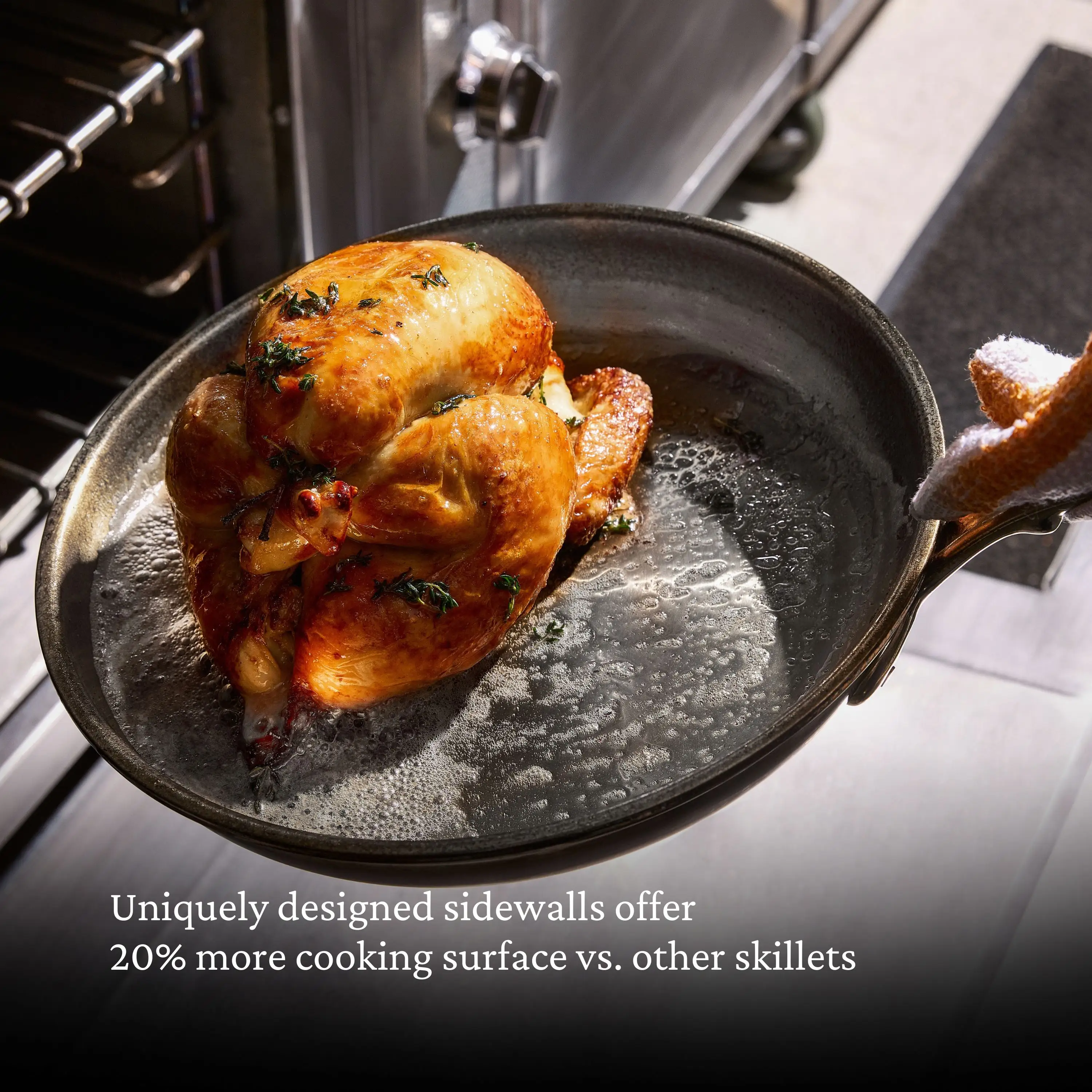 Polished Clad Stainless Steel Covered Skillets - Image 10