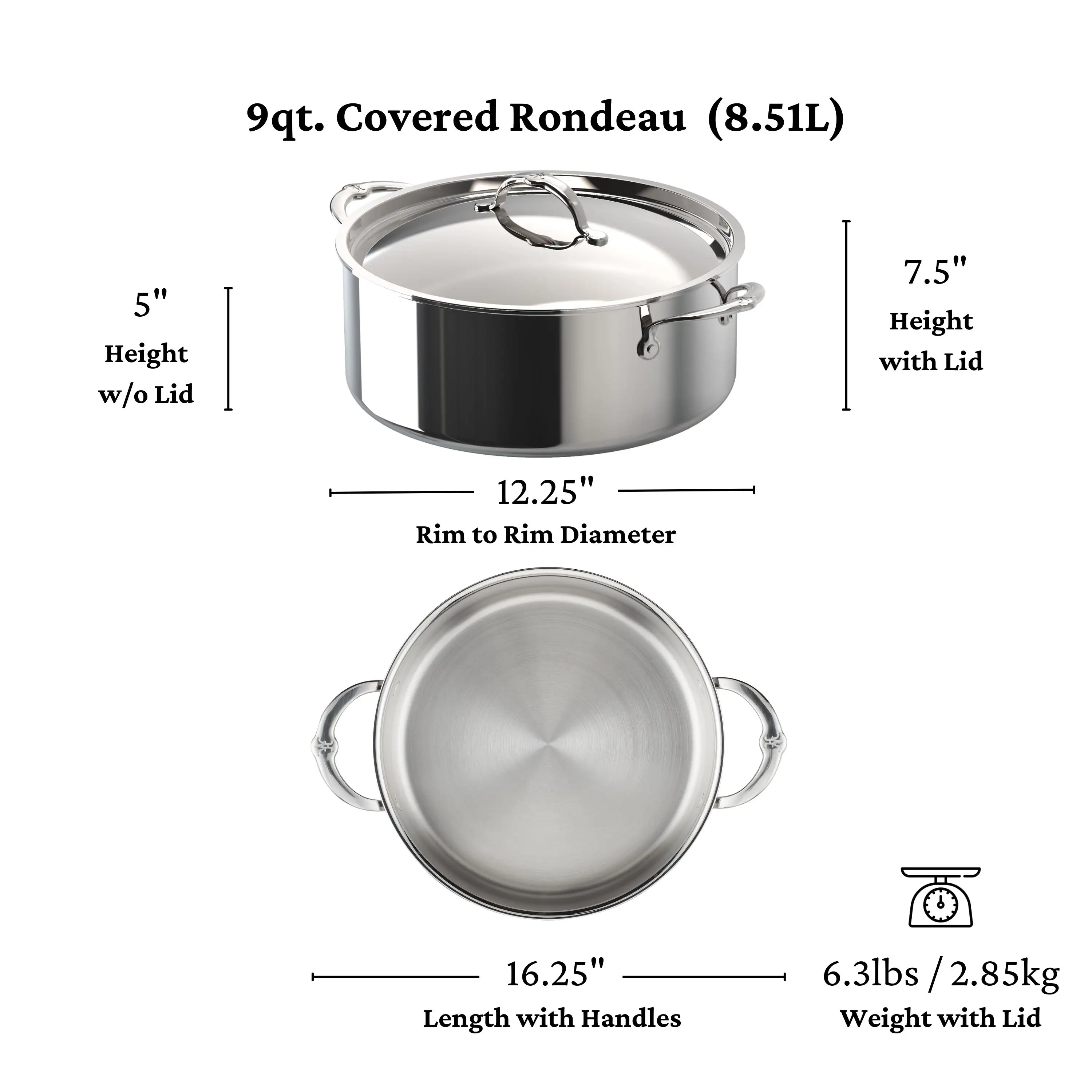Polished Clad Stainless Steel Rondeaus - Image 12