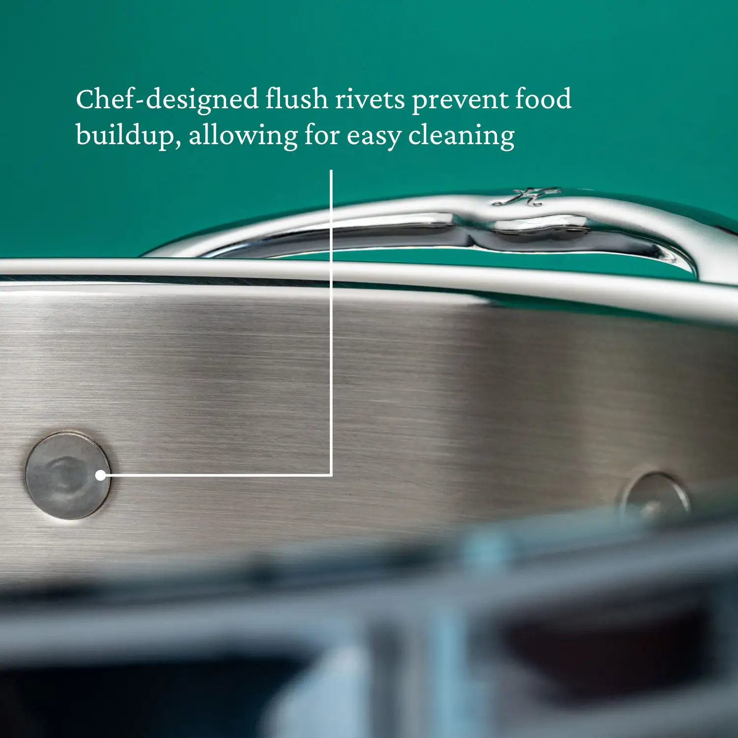 Brushed Clad Stainless Steel Braiser with Lid, 3.5-Quart - Image 8