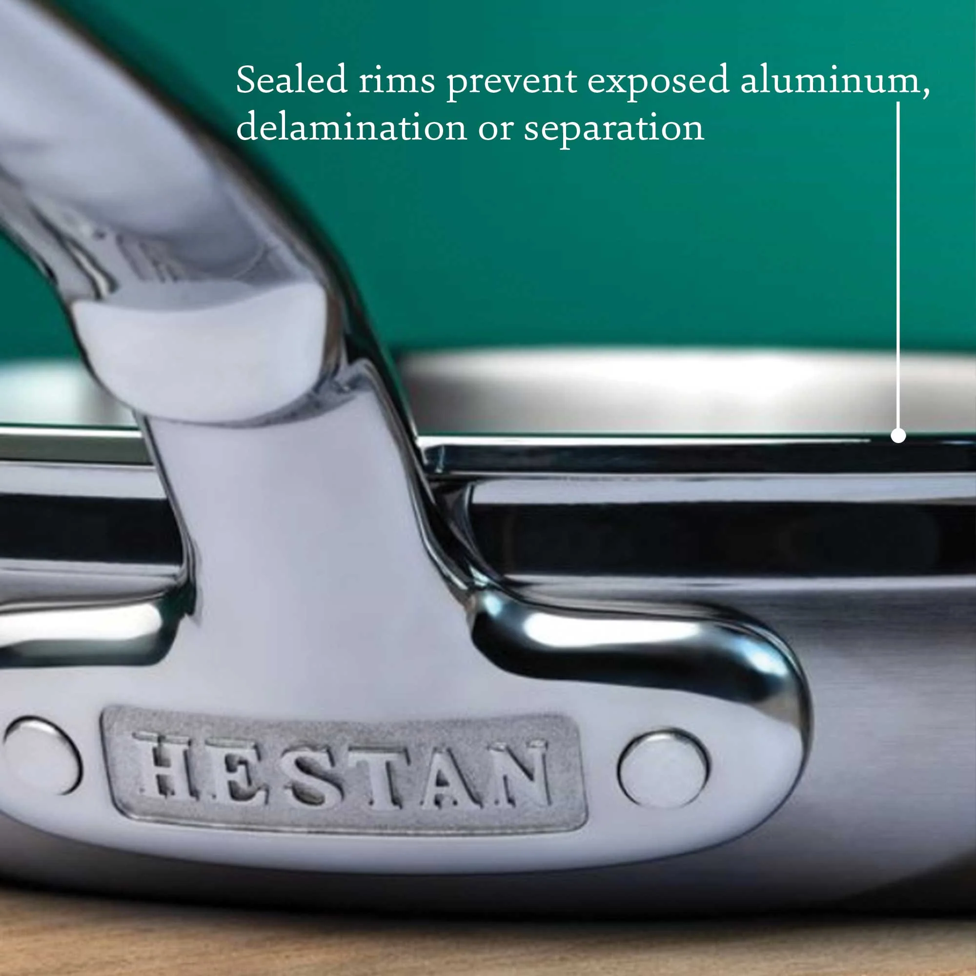 Brushed Clad Stainless Steel Essential Pans with Lid - Image 11