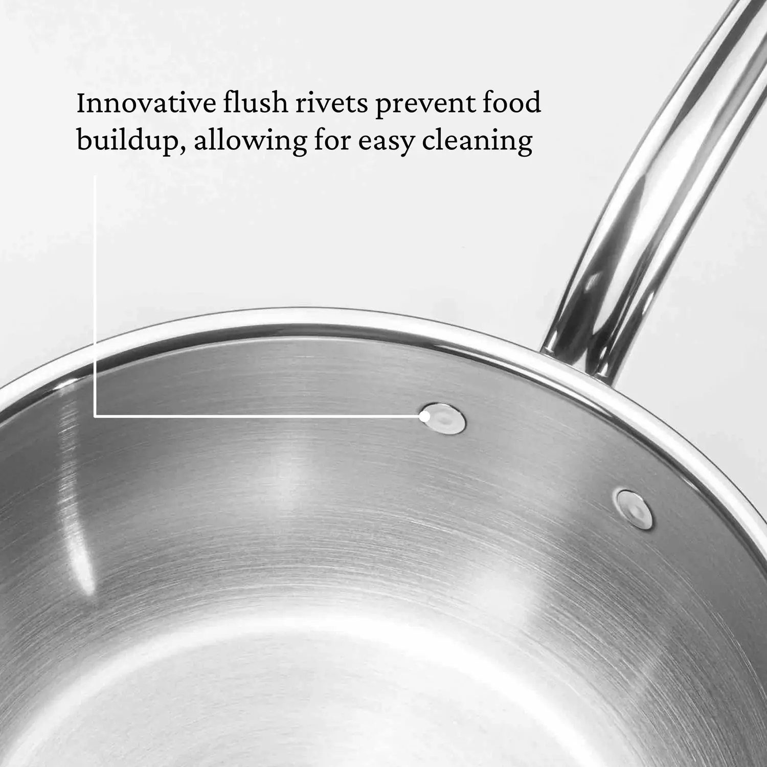 Brushed Clad Stainless Steel Essential Pans with Lid - Image 8