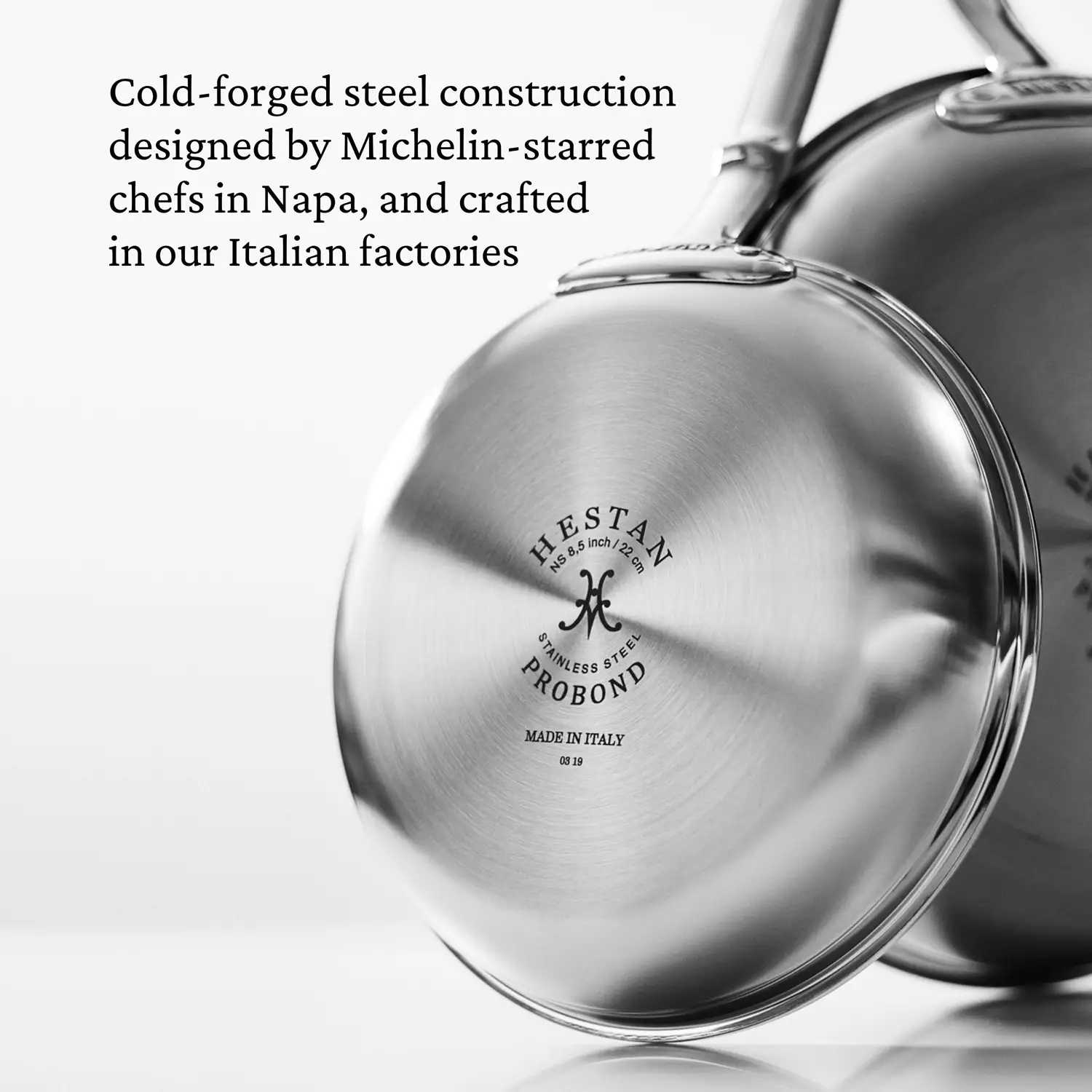 Brushed Clad Stainless Steel TITUM® Nonstick Skillets - Image 9