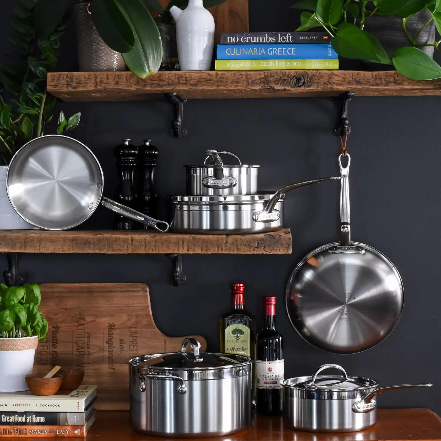 Brushed Clad Stainless Steel Ultimate Set, 10-piece - Image 3