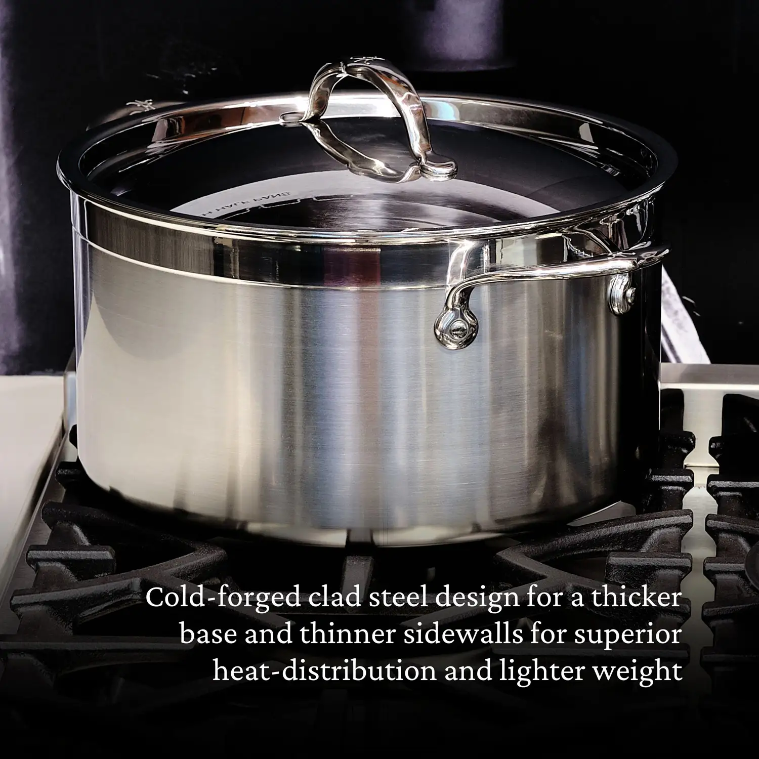 Brushed Clad Stainless Steel Stockpot with Lid, 8-Quart - Image 5