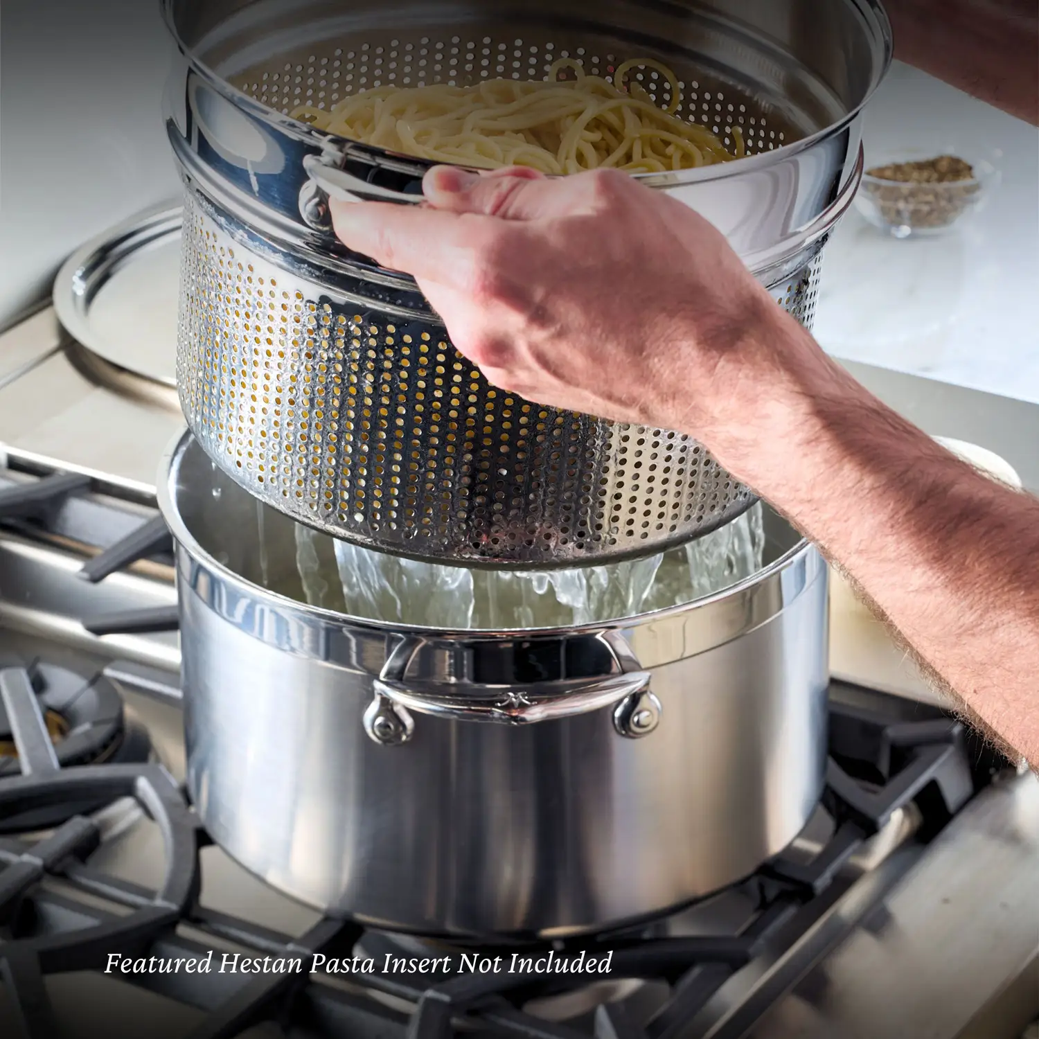 Brushed Clad Stainless Steel Stockpot with Lid, 8-Quart - Image 8