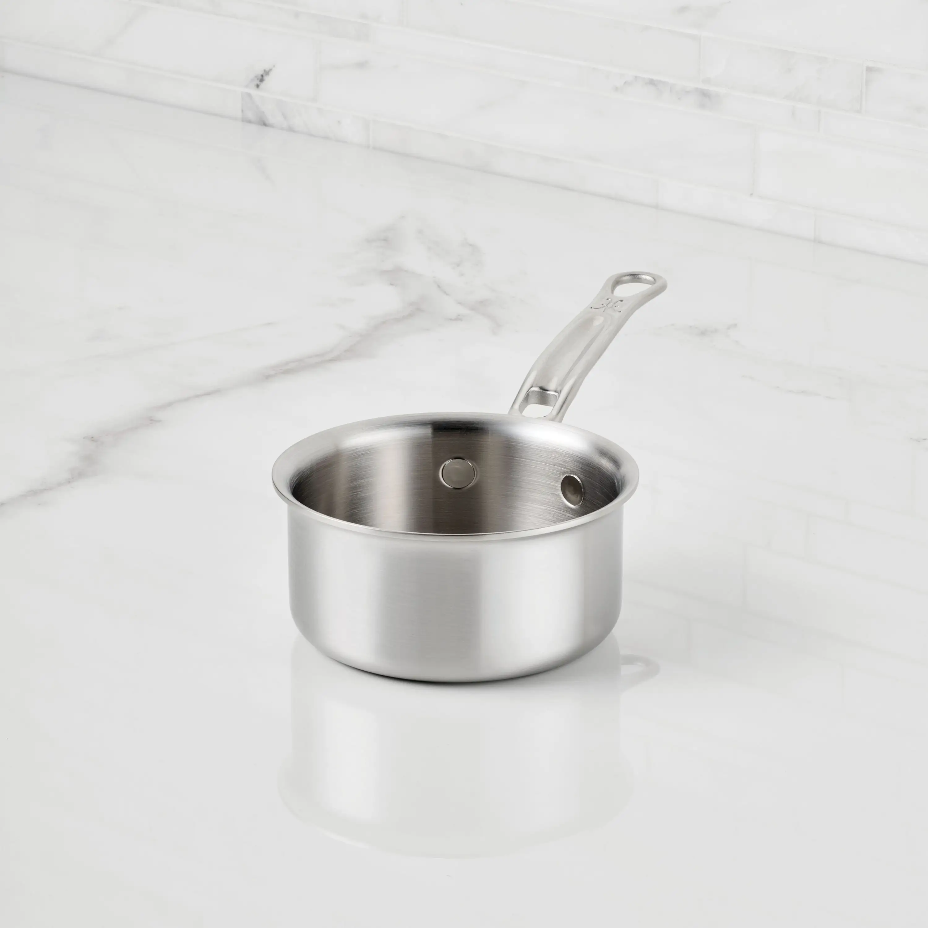 Polished Clad Stainless Steel Butter Warmer, 0.75-Quart - Image 3