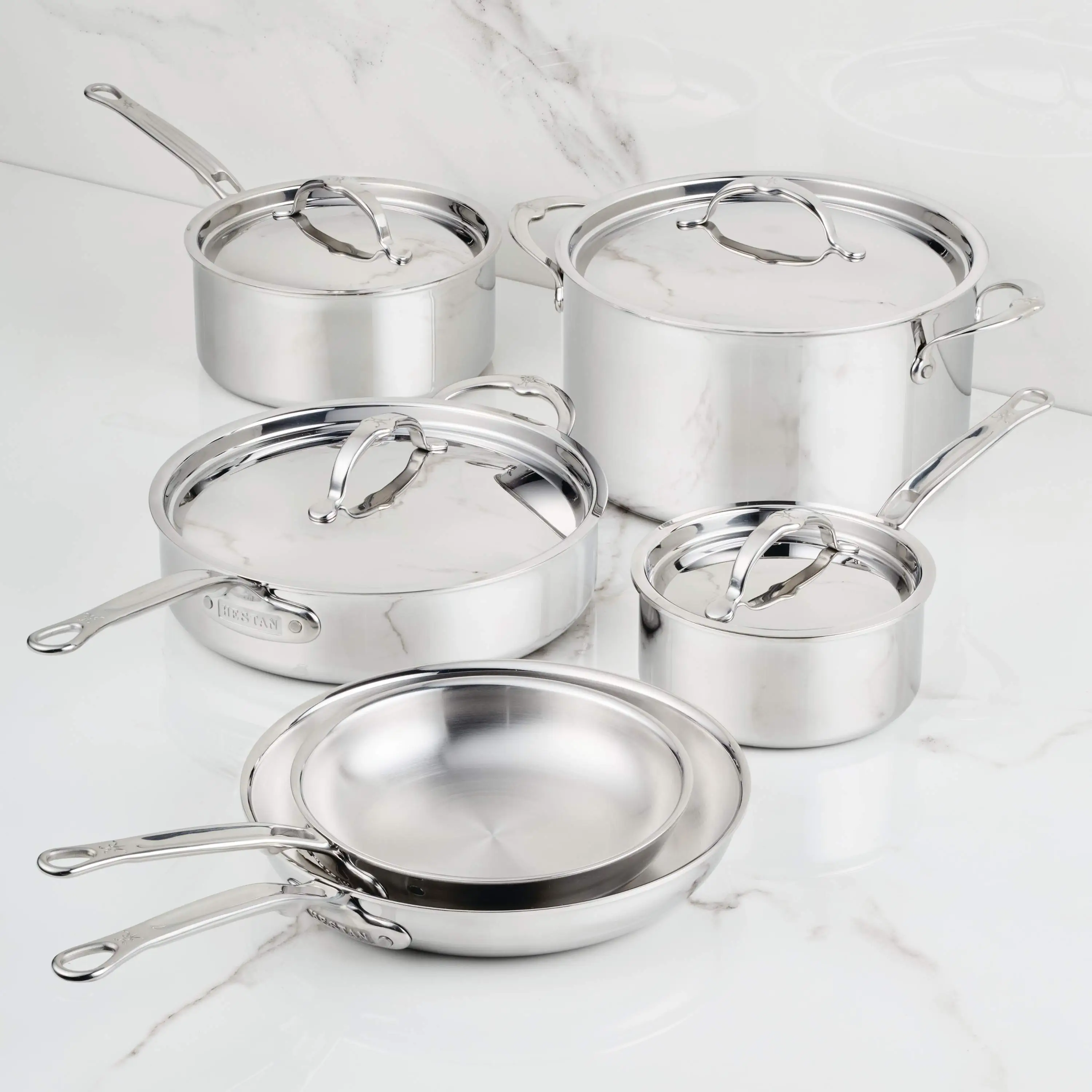 Polished Clad Stainless Steel Ultimate Set, 10-Piece