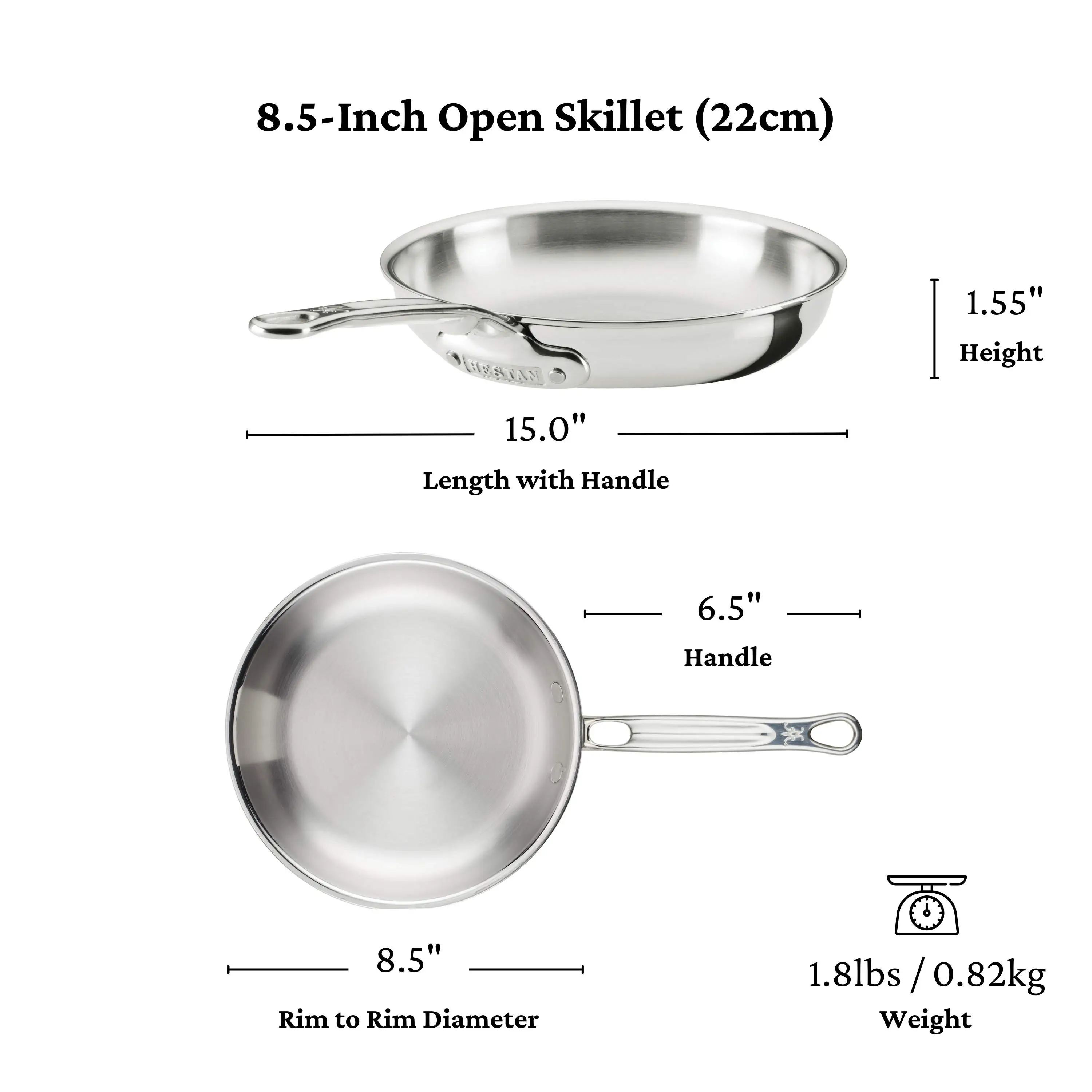 Polished Clad Stainless Steel Ultimate Set, 10-Piece - Image 10