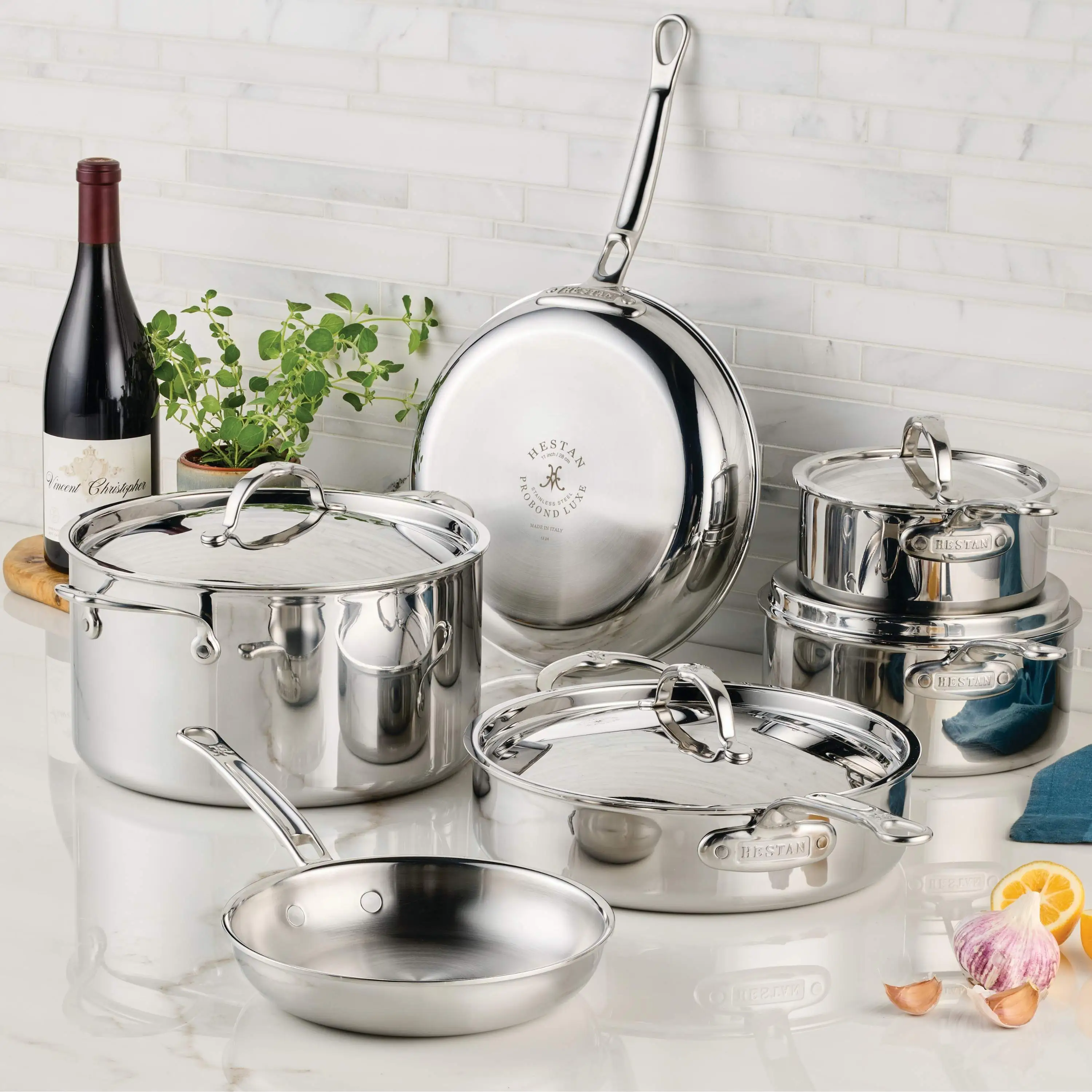 Polished Clad Stainless Steel Ultimate Set, 10-Piece - Image 2