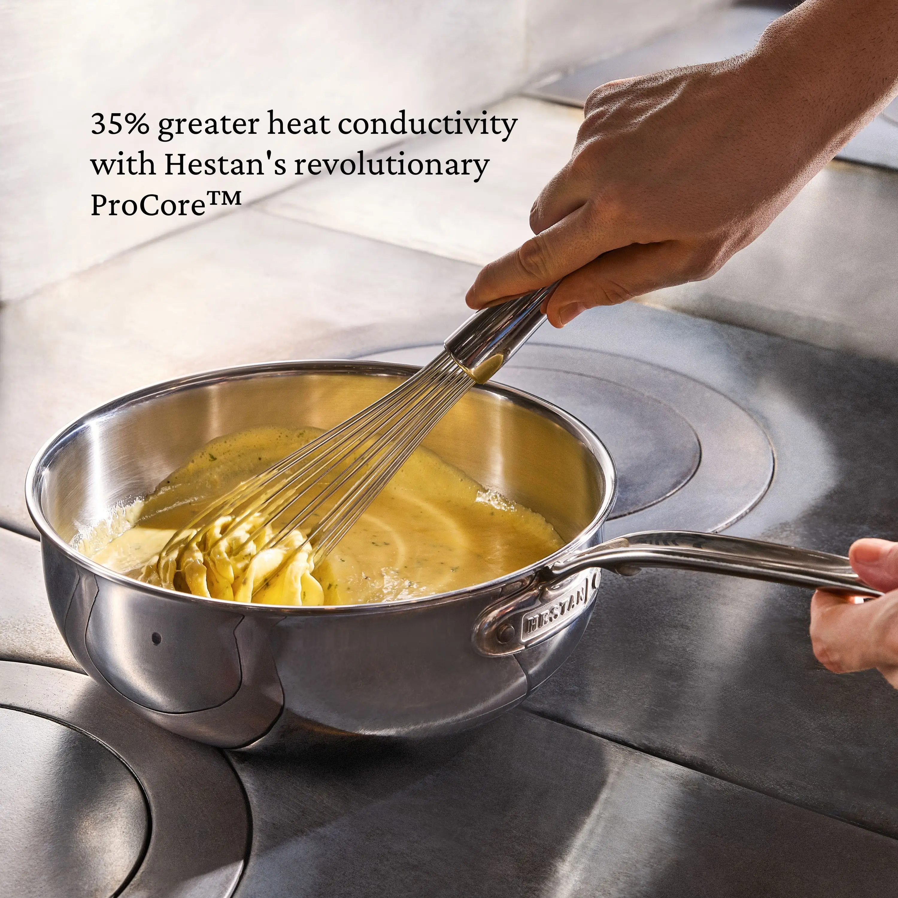 Polished Clad Stainless Steel Essential Pans with Lid - Image 10