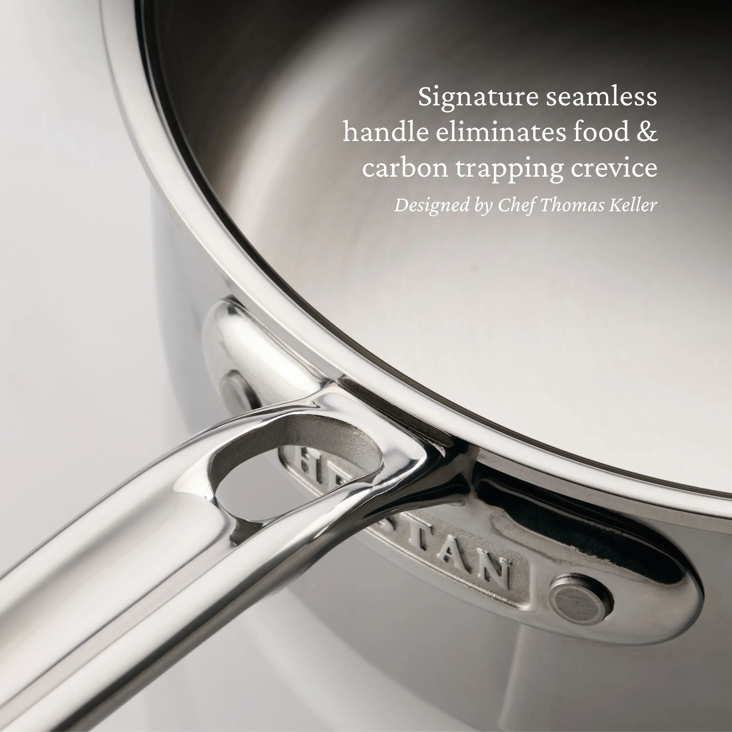 Polished Clad Stainless Steel Saucier Pan, 2-Quart - Image 5