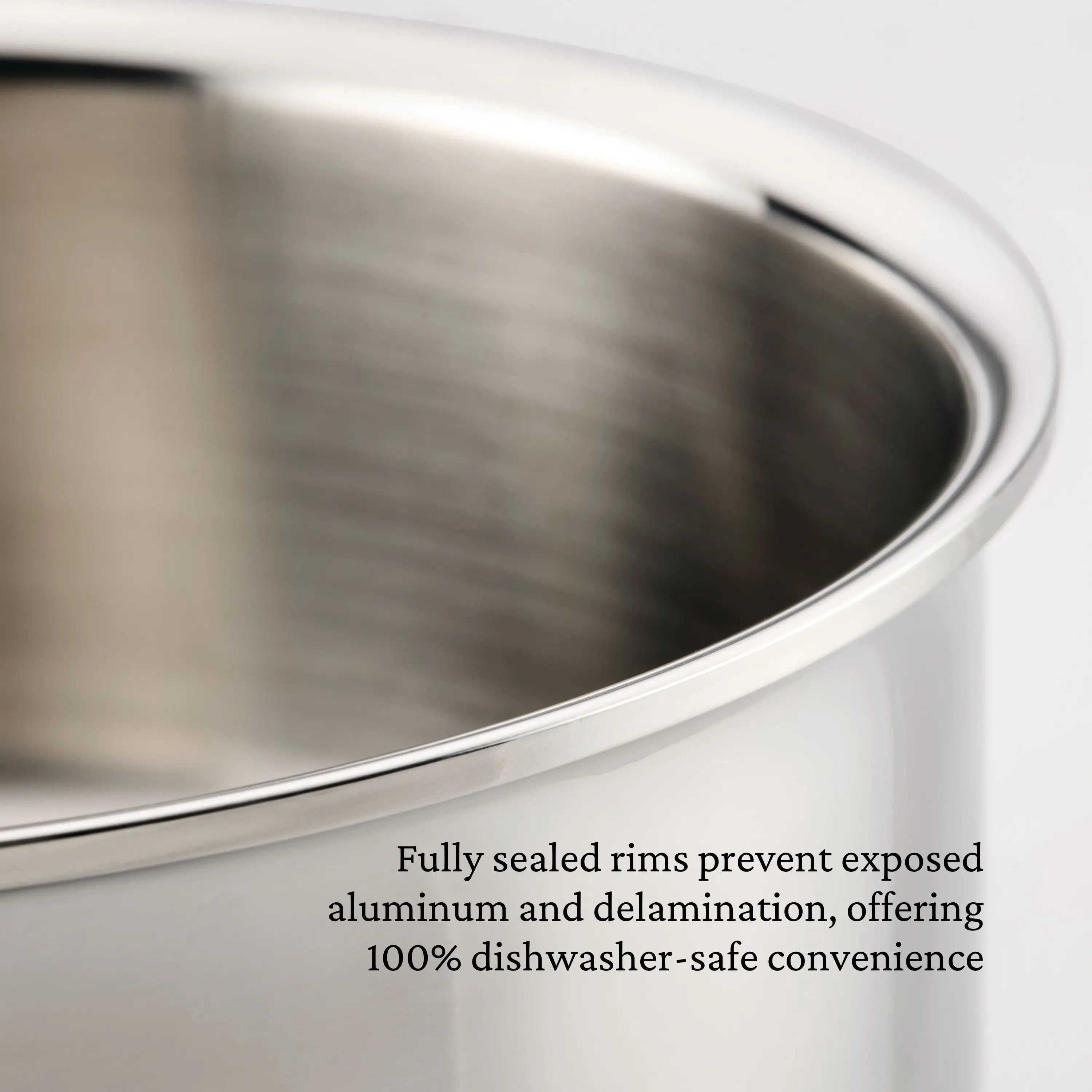 Polished Clad Stainless Steel Saucier Pan, 2-Quart - Image 8