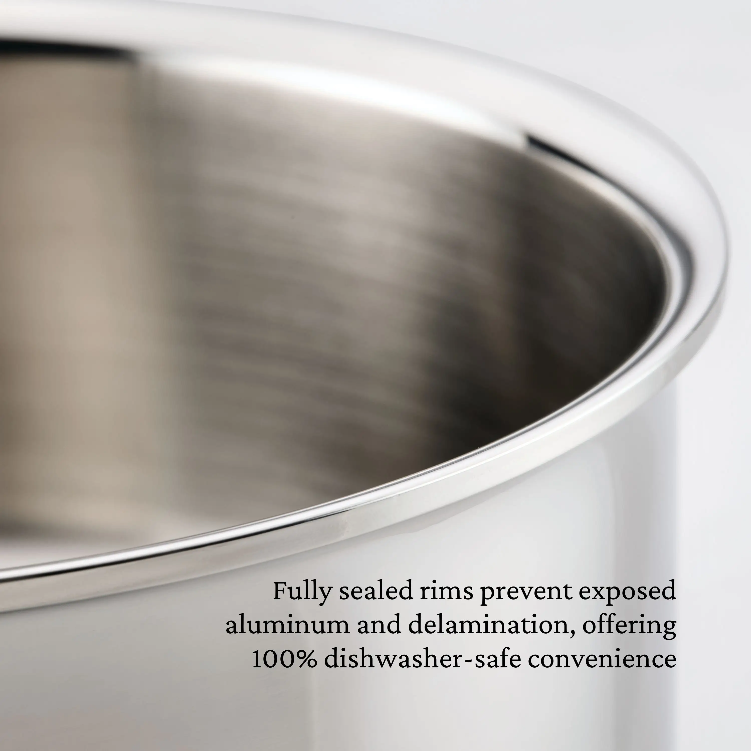 Polished Clad Stainless Steel Braiser with Lid, 3.5-Quart - Image 4