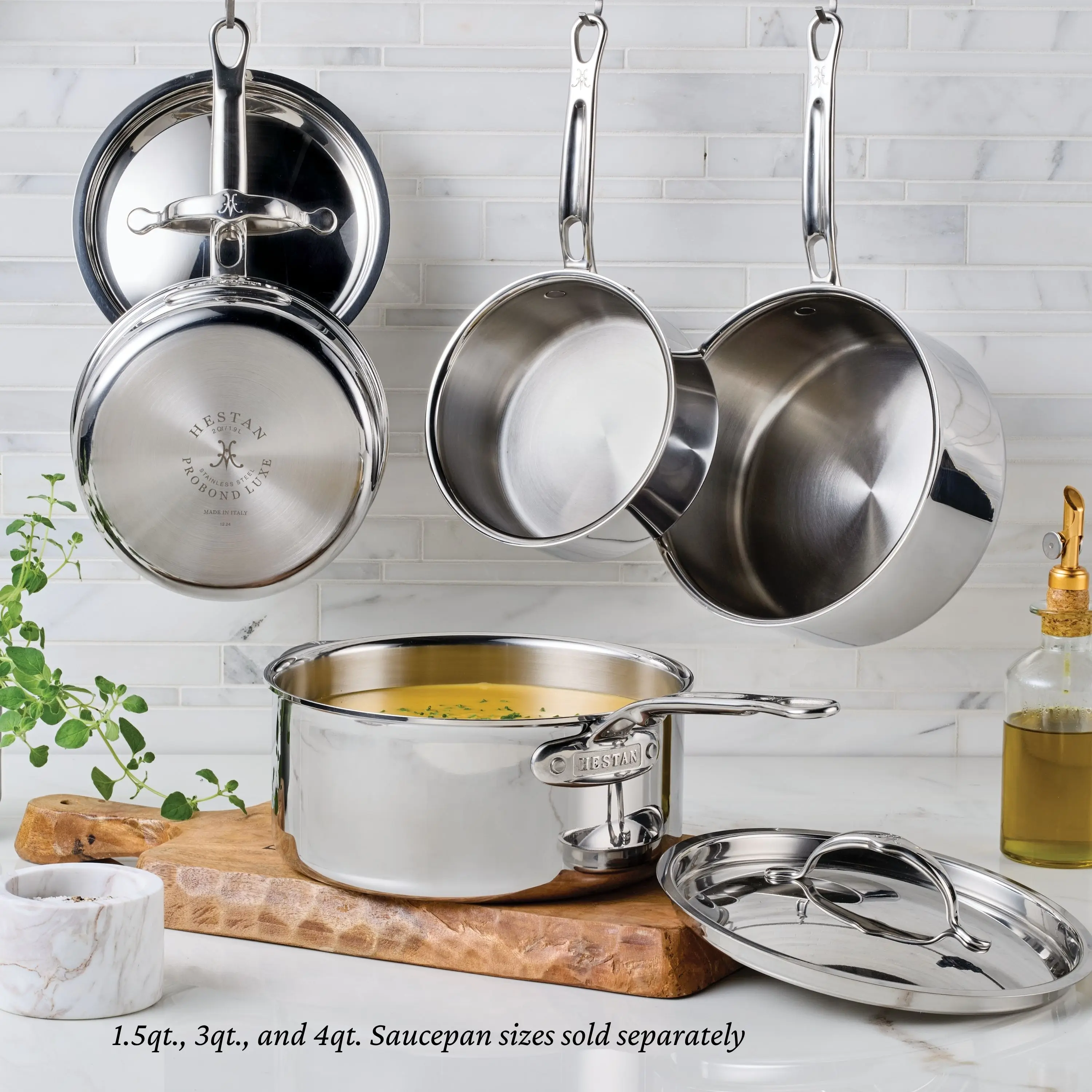 Polished Clad Stainless Steel Essential Set, 5-Piece - Image 9