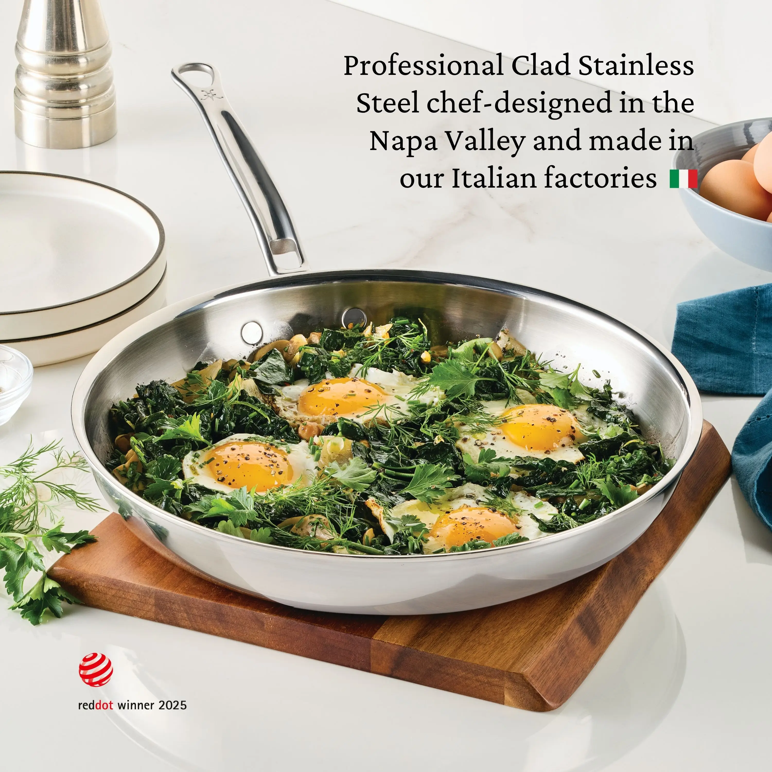 Polished Clad Stainless Steel Essential Set, 5-Piece - Image 2