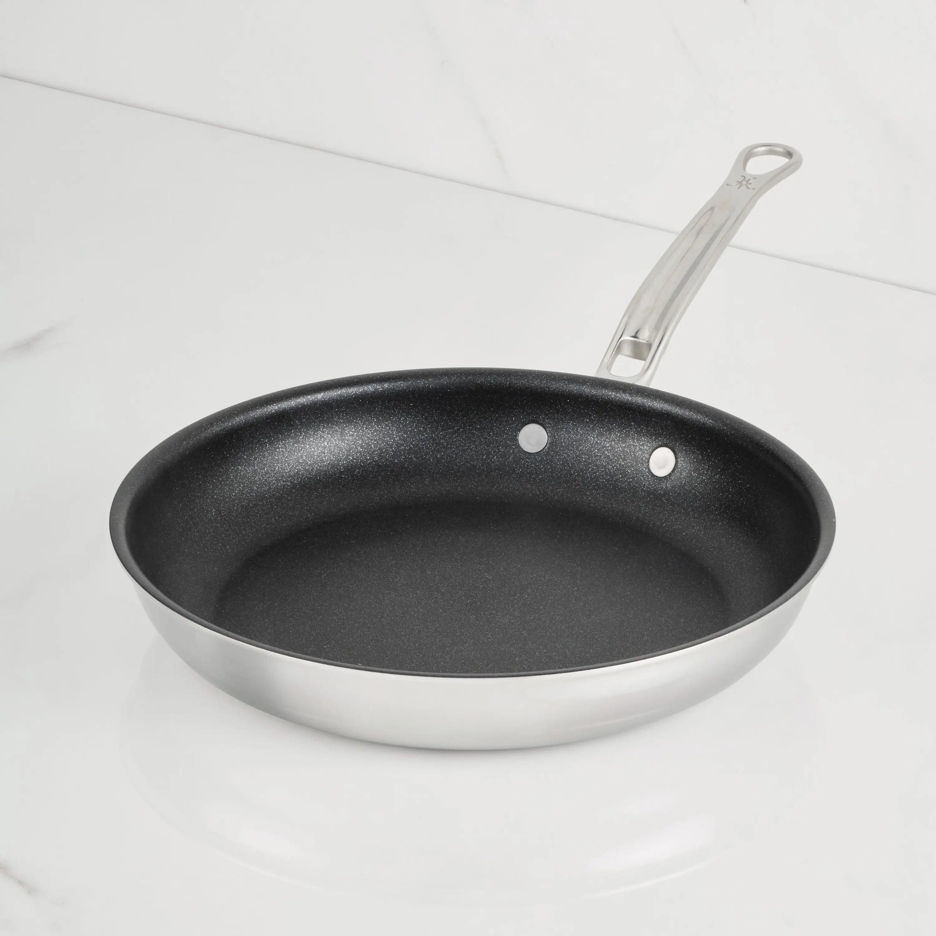 Polished Clad Stainless Steel Skillets with TITUM® Nonstick - Image 3