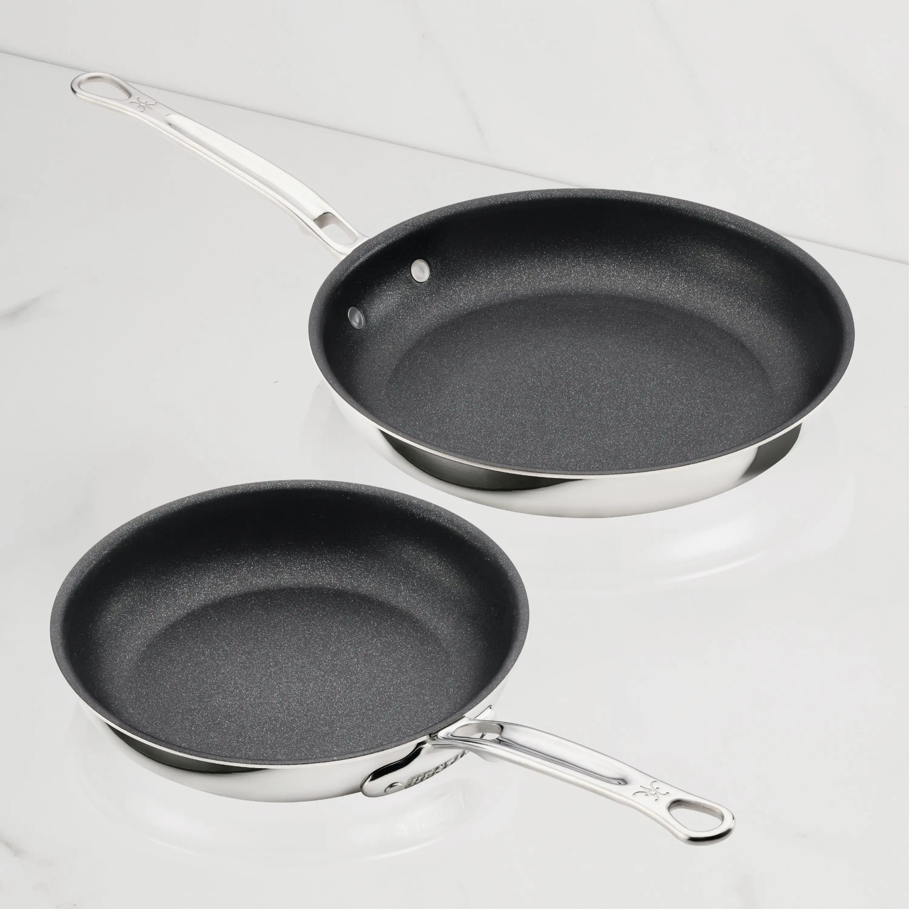 Polished Clad Stainless Steel Skillets with TITUM® Nonstick - Image 7