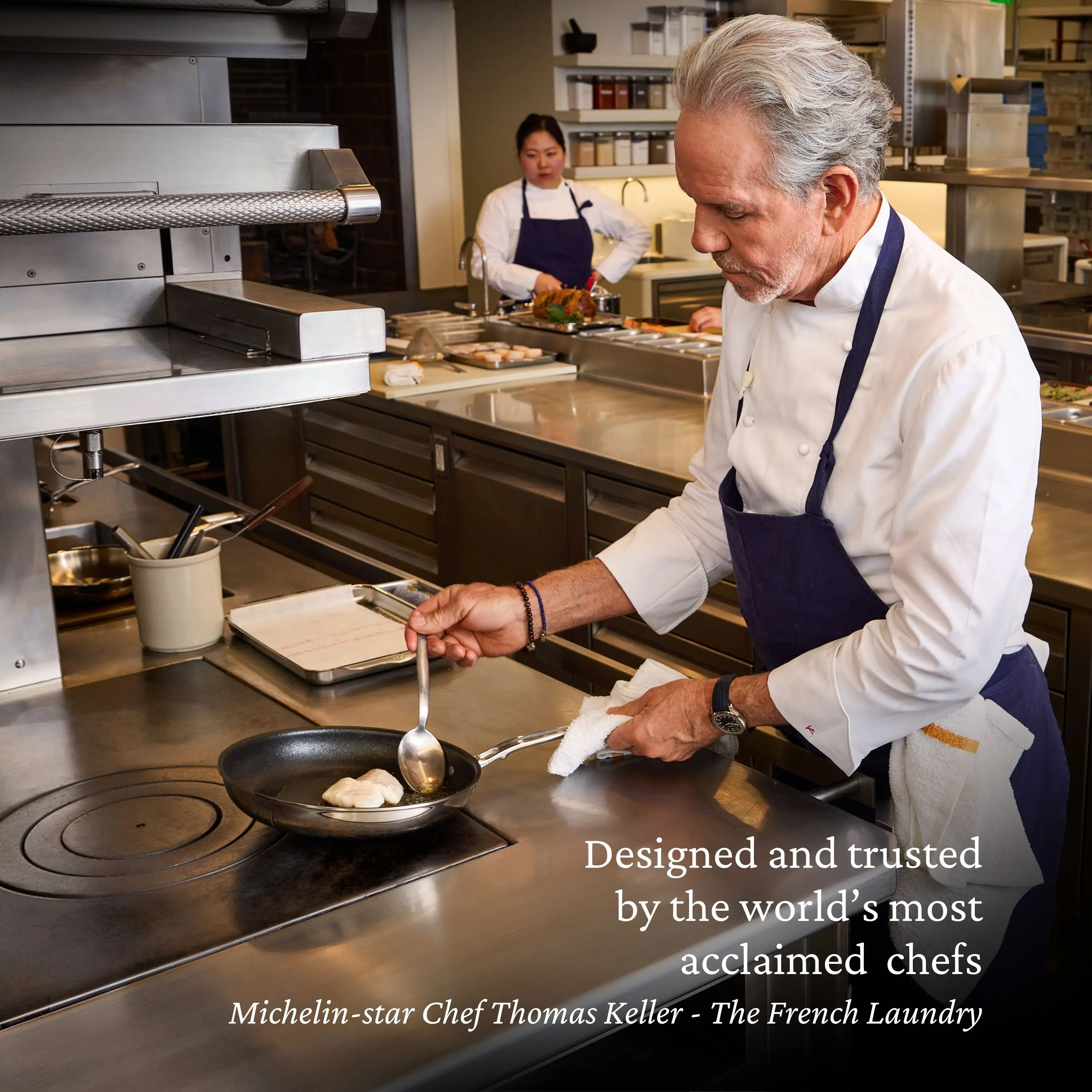 Polished Clad Stainless Steel Skillets with TITUM® Nonstick - Image 8