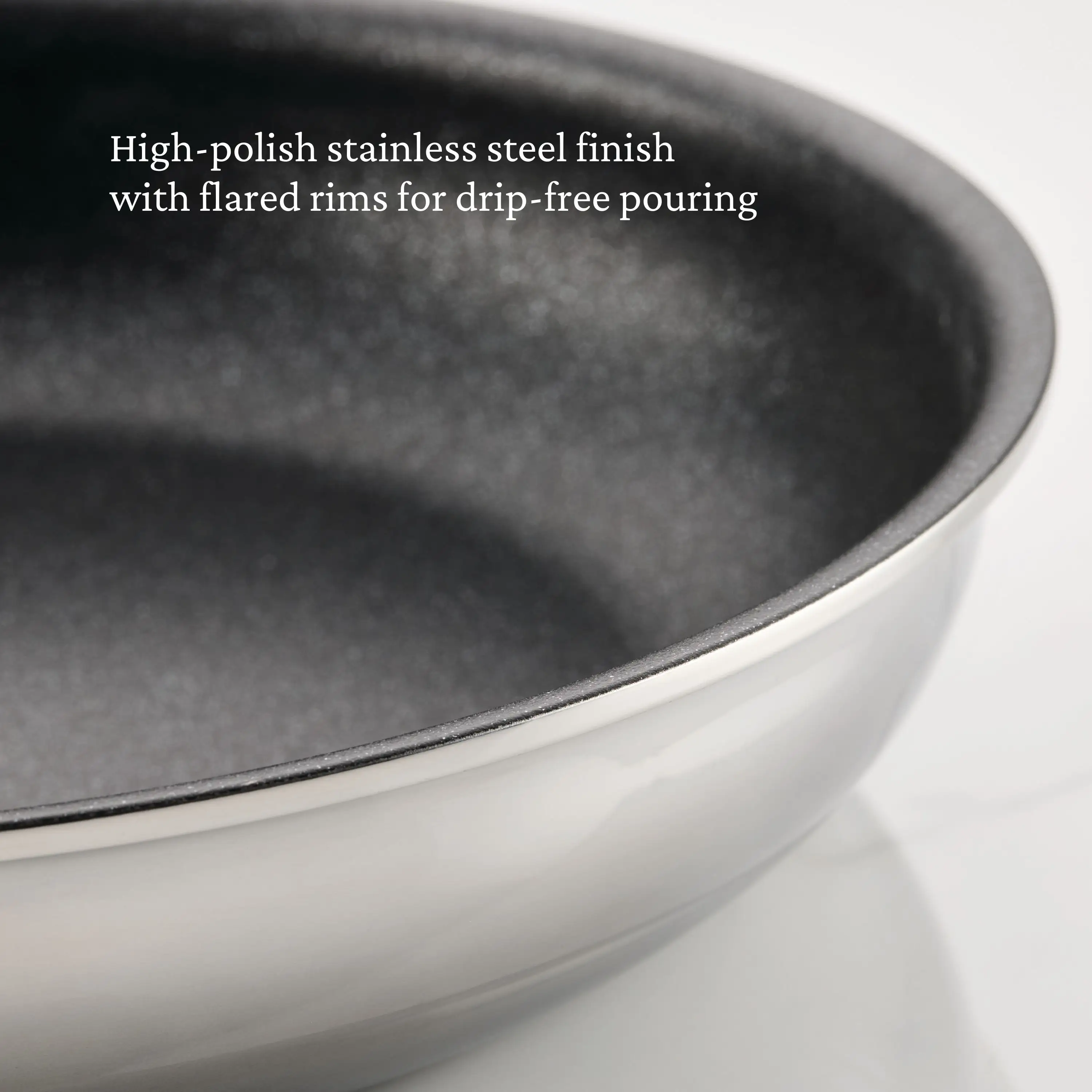 Polished Clad Stainless Steel Skillets with TITUM® Nonstick - Image 12